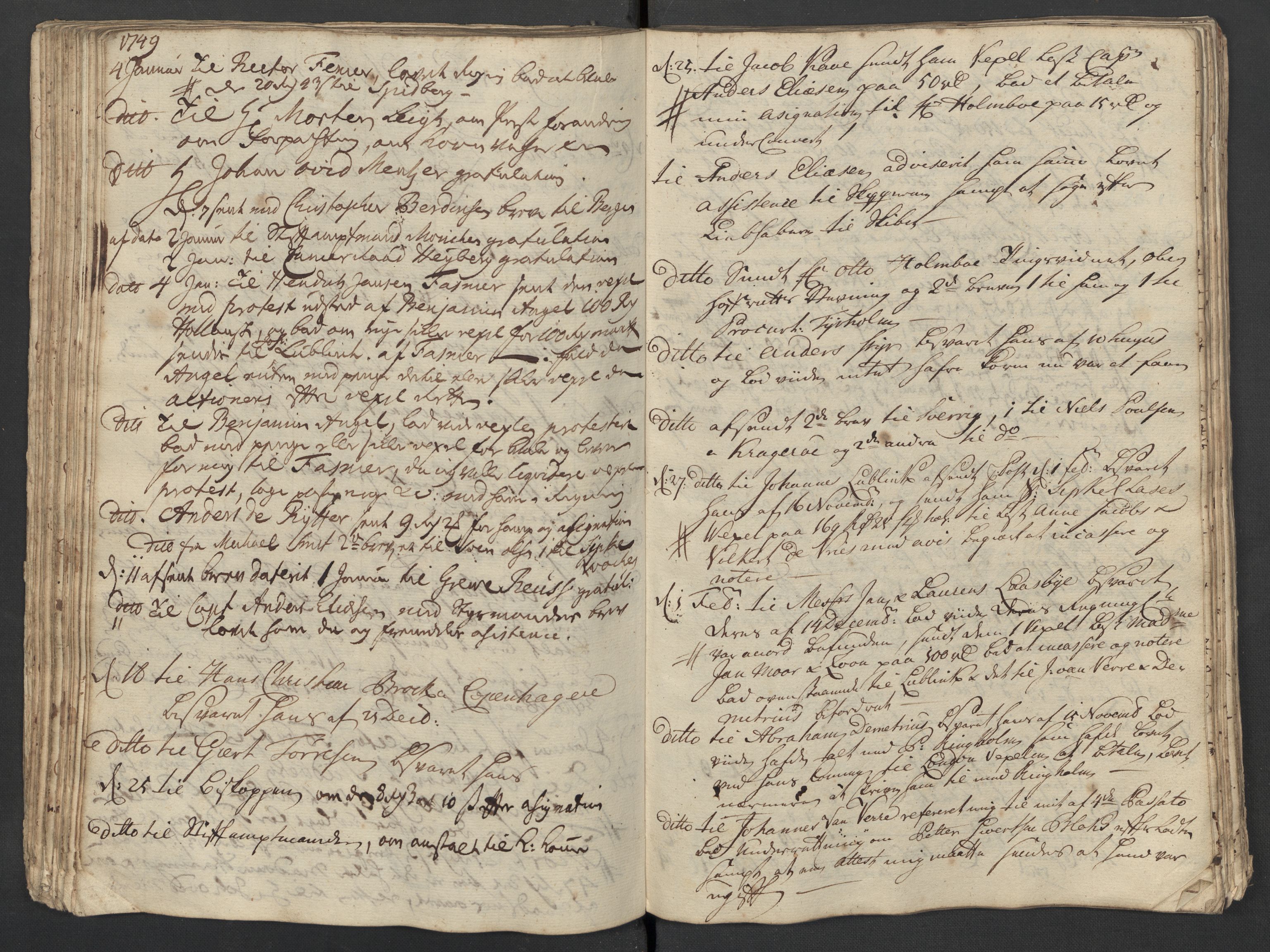 Pa 0119 - Smith, Lauritz Andersen og Lauritz Lauritzen, SAST/A-100231/O/L0001: Kopibøker m.m., 1746-1755, p. 85