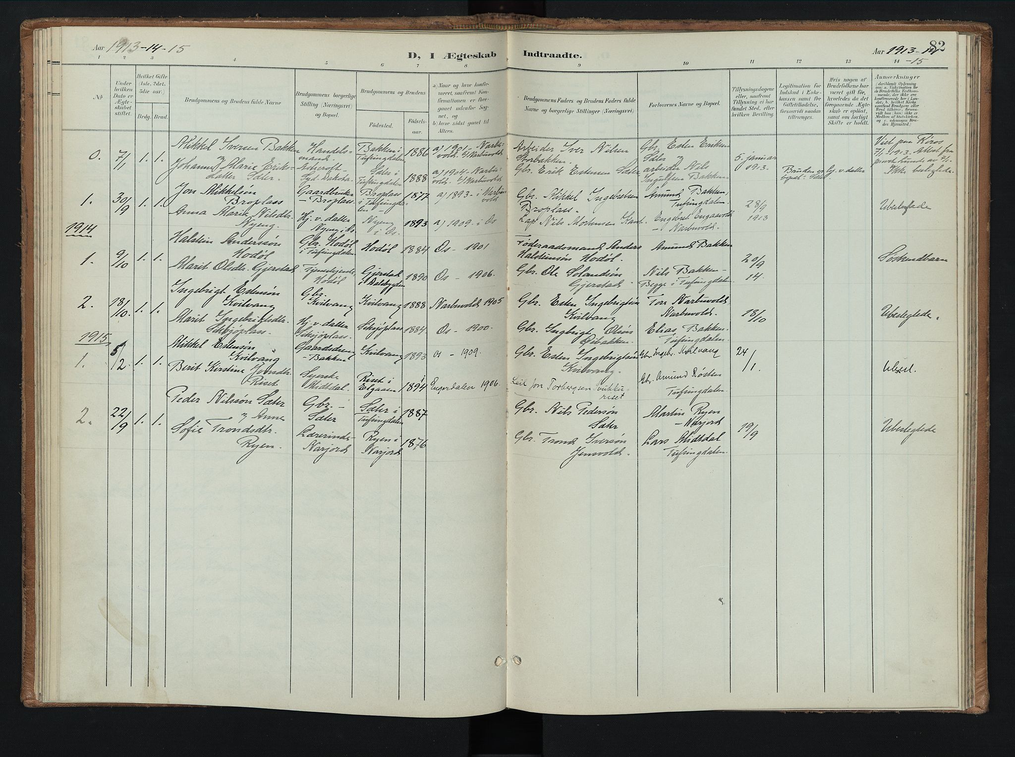 Tolga prestekontor, AV/SAH-PREST-062/K/L0010: Parish register (official) no. 10, 1901-1915, p. 82