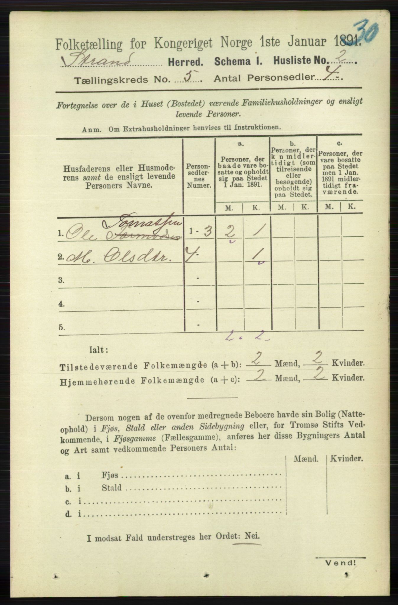 RA, 1891 census for 1130 Strand, 1891, p. 1184