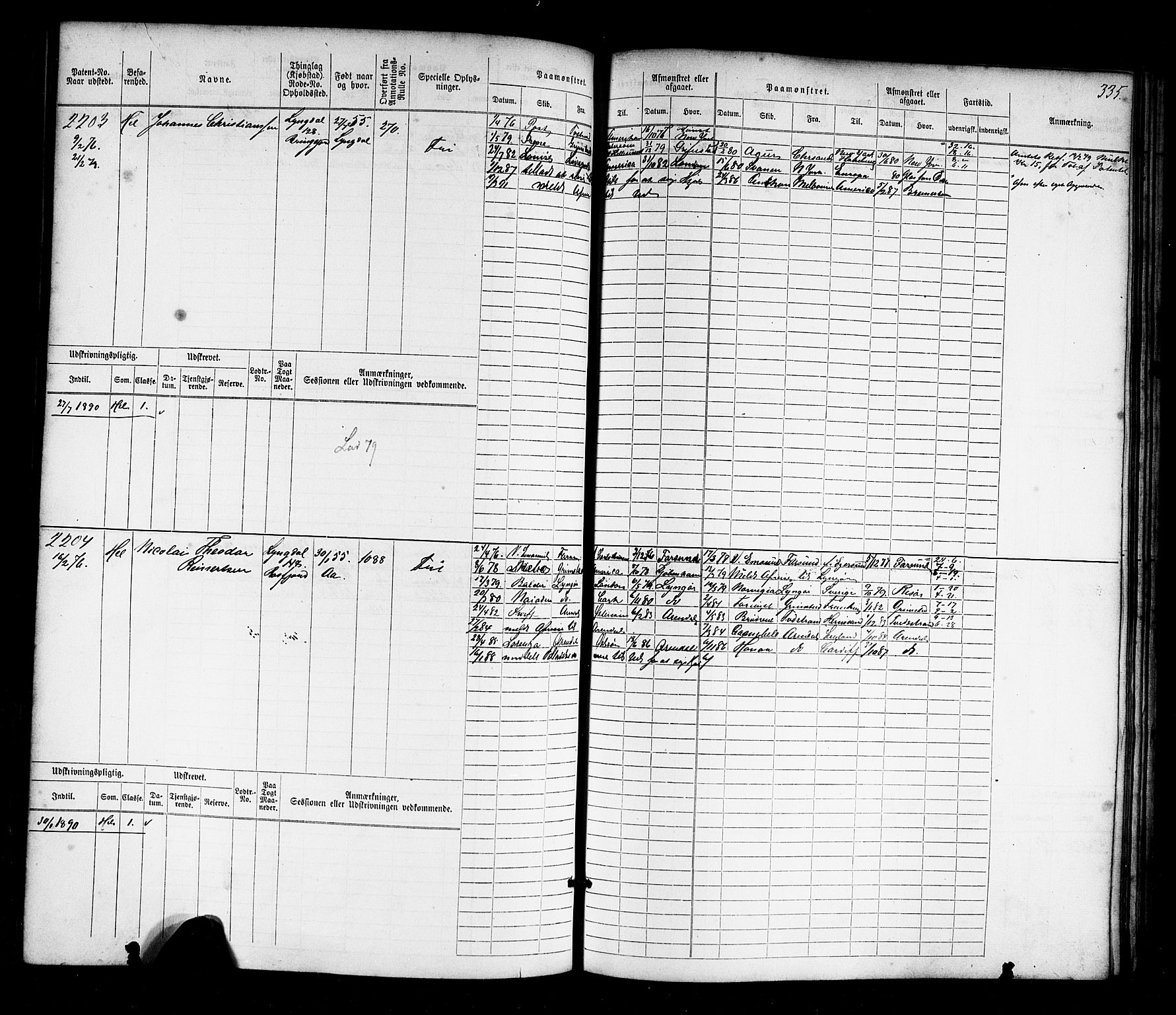 Farsund mønstringskrets, SAK/2031-0017/F/Fb/L0017: Hovedrulle nr 1537-2300, Z-9, 1868-1904, p. 347