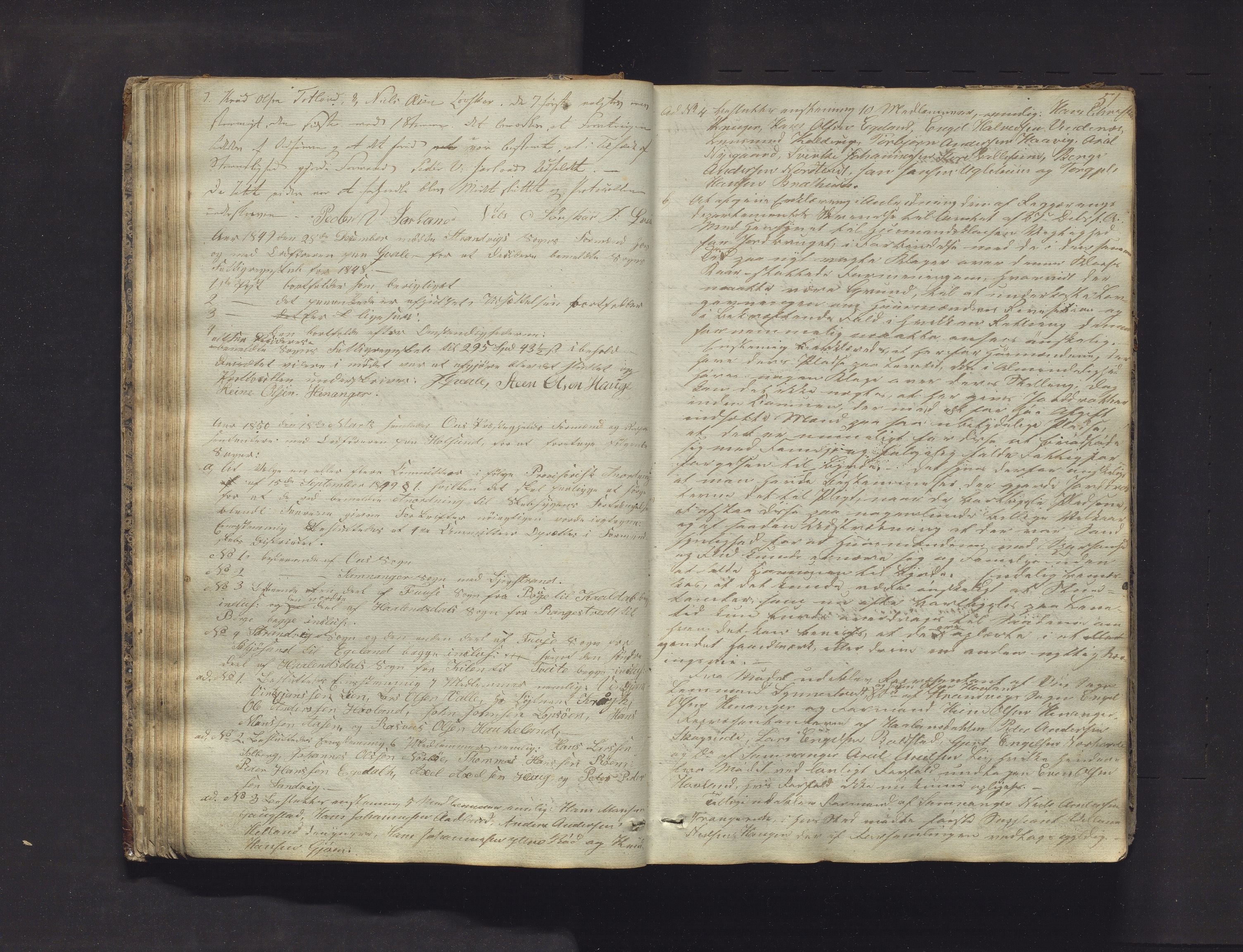 Fusa kommune. Formannskapet, IKAH/1241-021/A/Aa/L0001: Møtebok for formannskap, kommunestyre og soknestyre, 1837-1869, p. 51