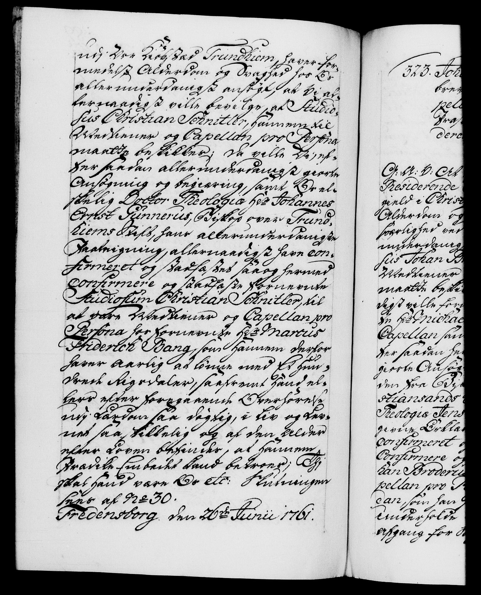 Danske Kanselli 1572-1799, AV/RA-EA-3023/F/Fc/Fca/Fcaa/L0041: Norske registre, 1760-1762, p. 489b