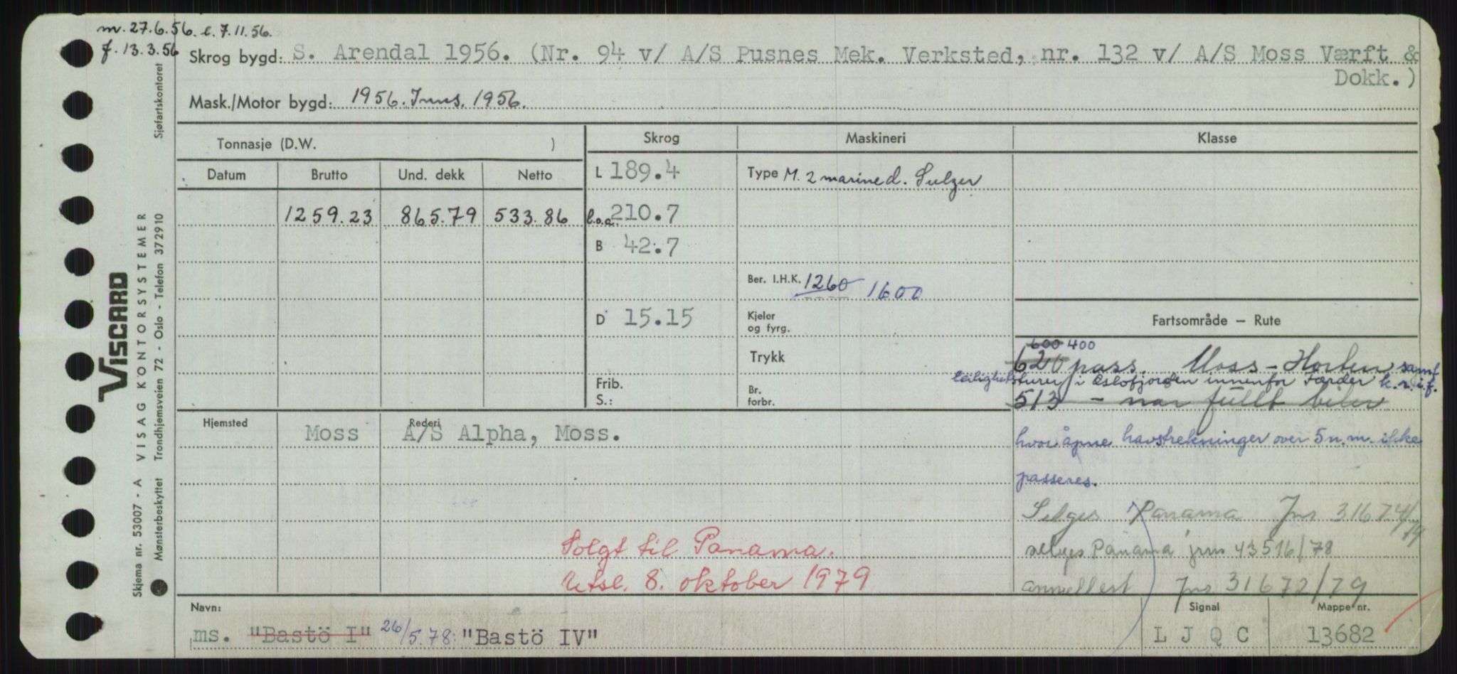 Sjøfartsdirektoratet med forløpere, Skipsmålingen, AV/RA-S-1627/H/Hd/L0003: Fartøy, B-Bev, p. 369