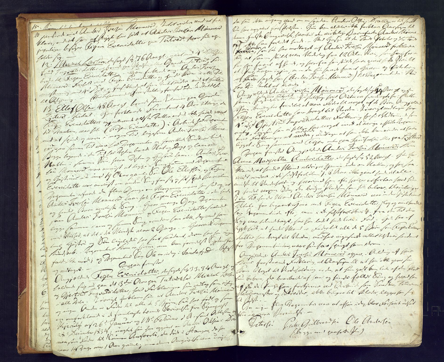 Larvik sorenskriveri, AV/SAKO-A-83/F/Fc/L0004: Ekstrarettsprotokoll, 1835-1839, p. 20-21