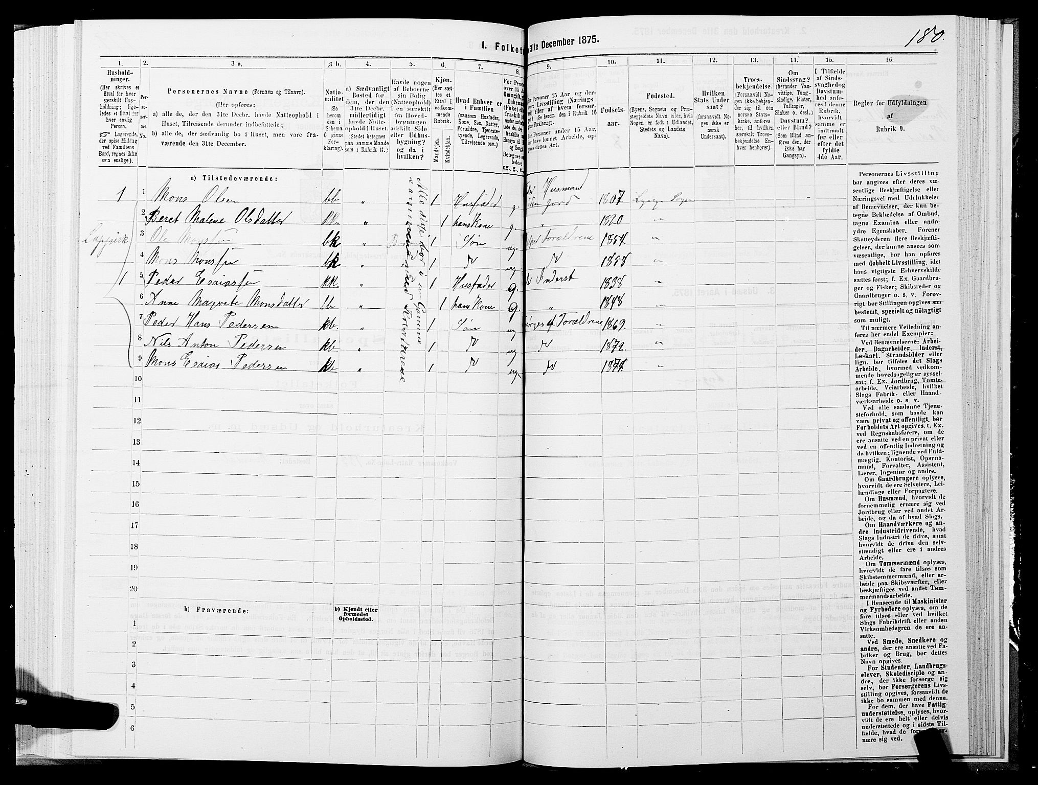 SATØ, 1875 census for 1938P Lyngen, 1875, p. 2180