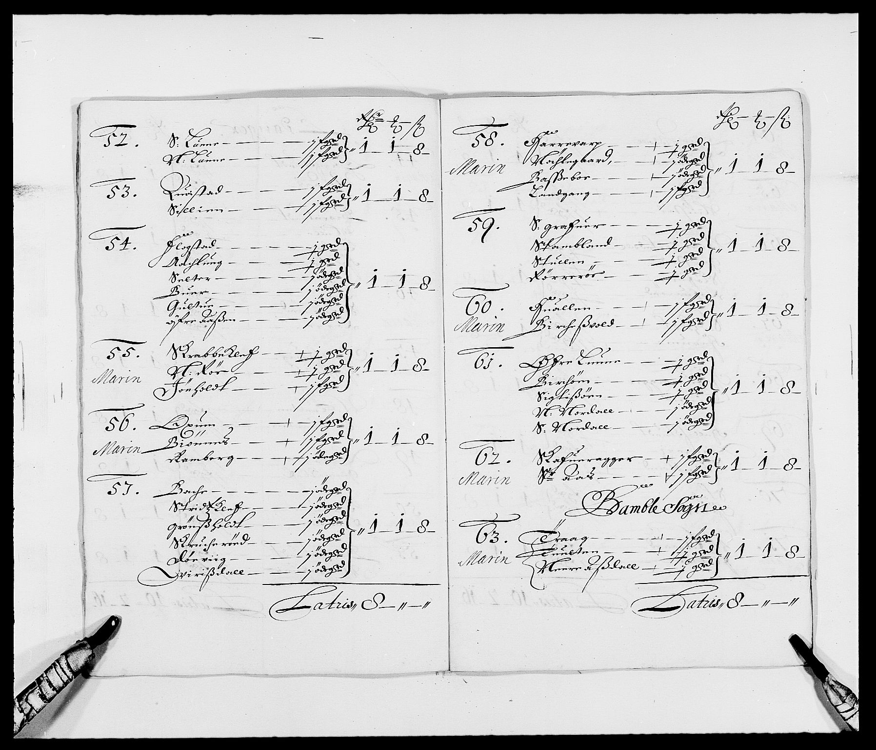 Rentekammeret inntil 1814, Reviderte regnskaper, Fogderegnskap, AV/RA-EA-4092/R34/L2045: Fogderegnskap Bamble, 1680-1681, p. 102