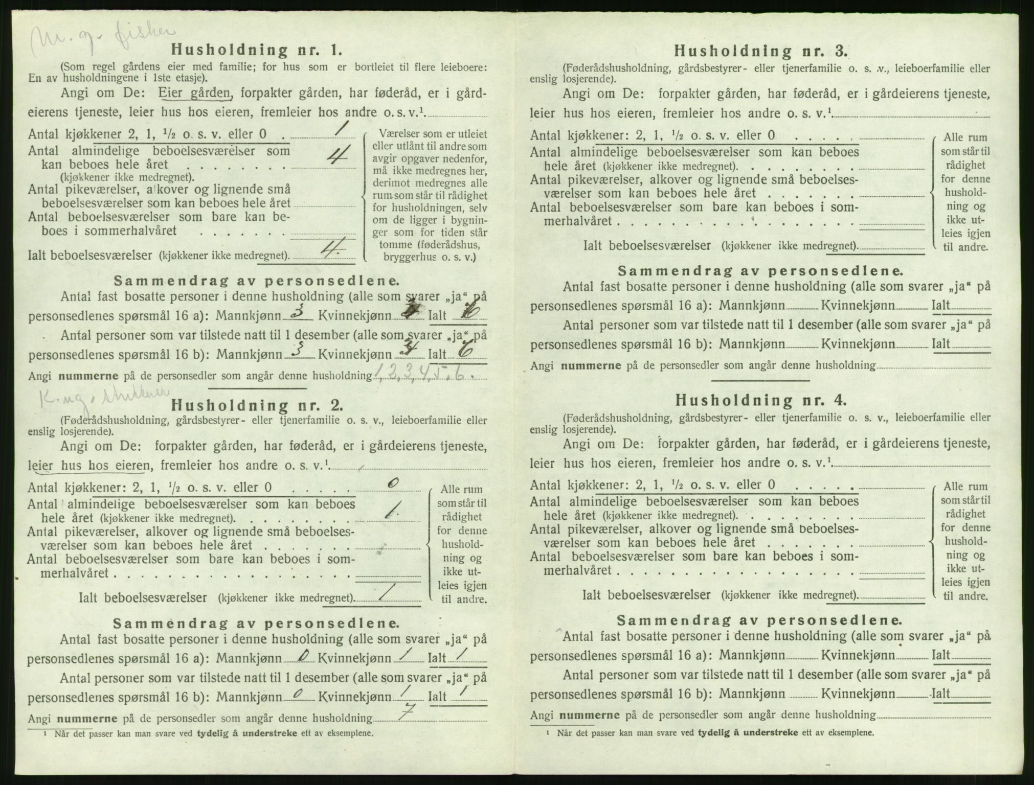 SAT, 1920 census for Hen, 1920, p. 129