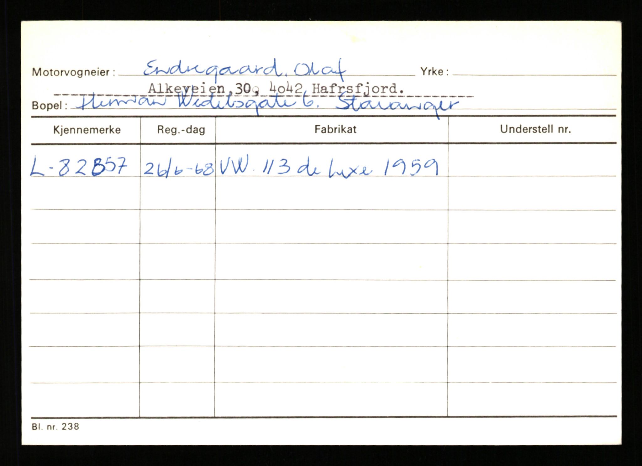 Stavanger trafikkstasjon, AV/SAST-A-101942/0/H/L0007: Egerøy - Eppeland, 1930-1971, p. 2279