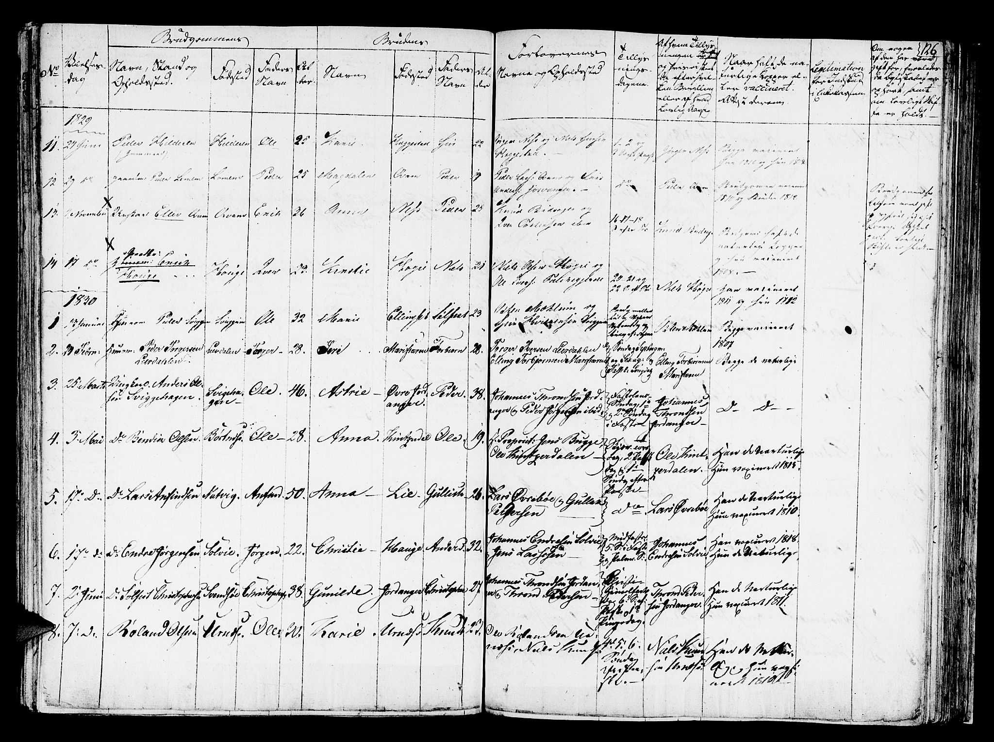 Hafslo sokneprestembete, SAB/A-80301/H/Haa/Haaa/L0004: Parish register (official) no. A 4, 1821-1834, p. 126