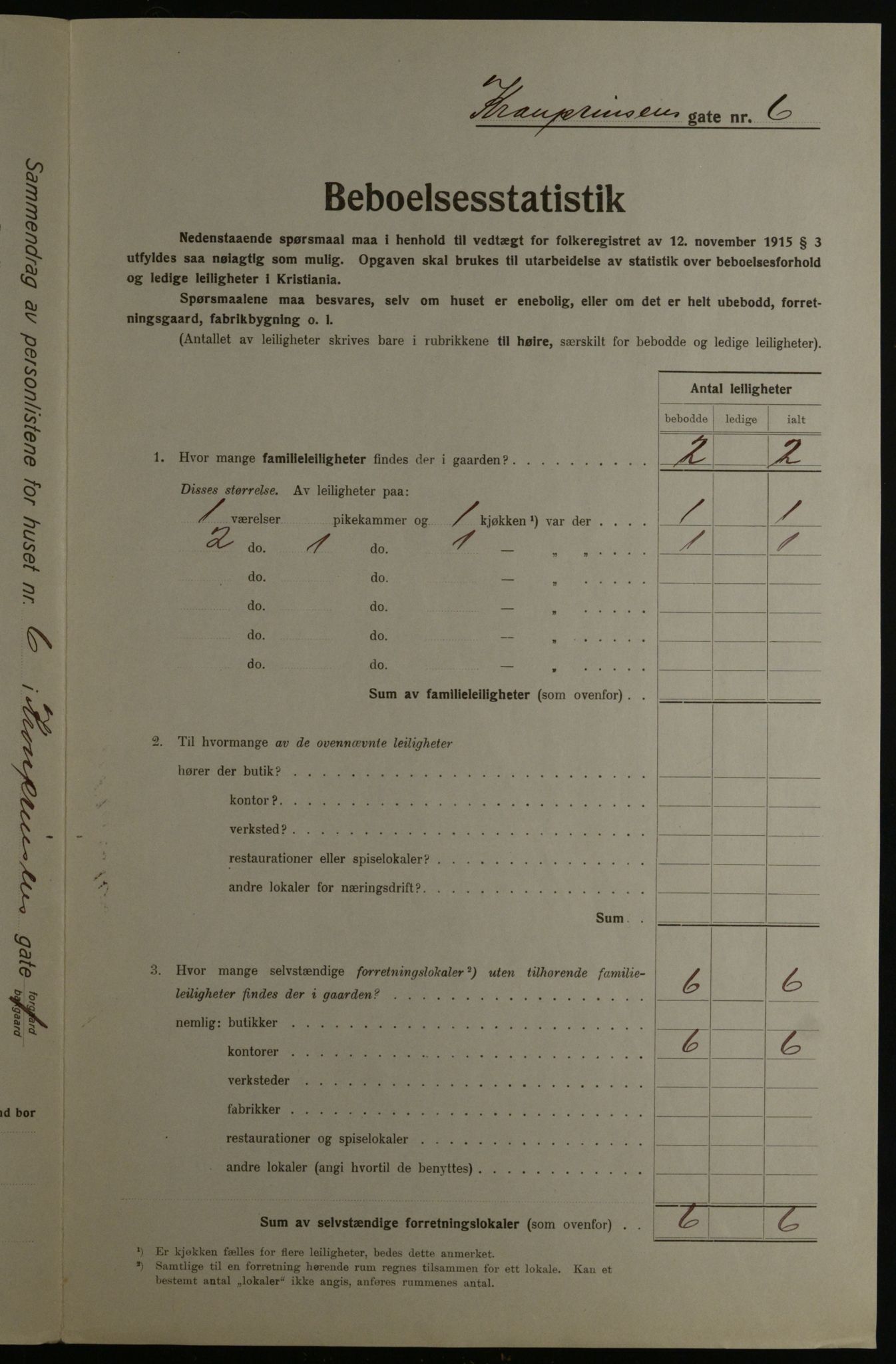 OBA, Municipal Census 1923 for Kristiania, 1923, p. 61182