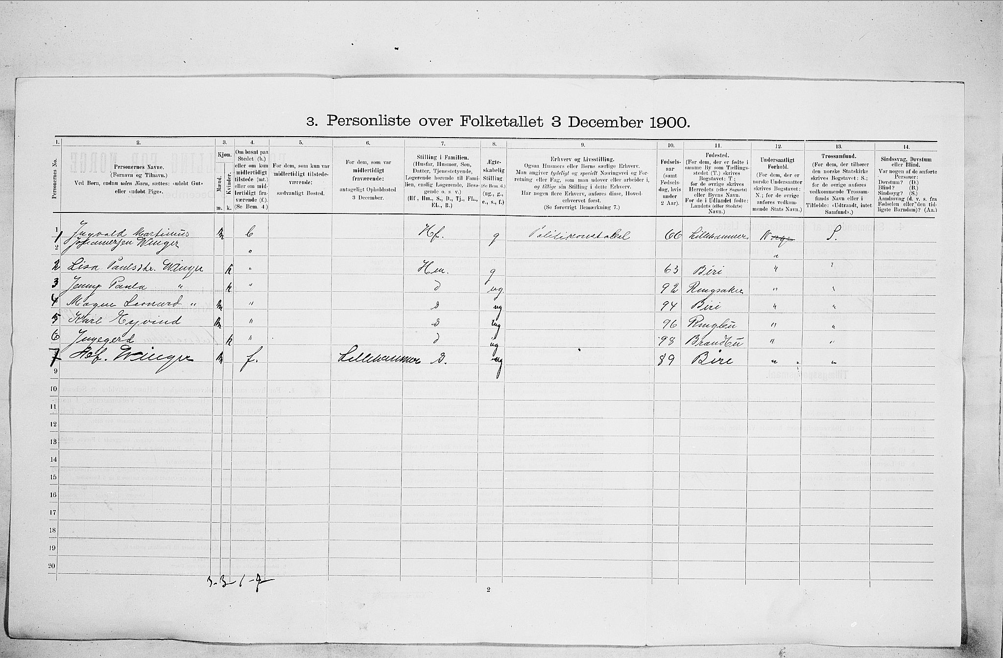 SAO, 1900 census for Kristiania, 1900, p. 34434