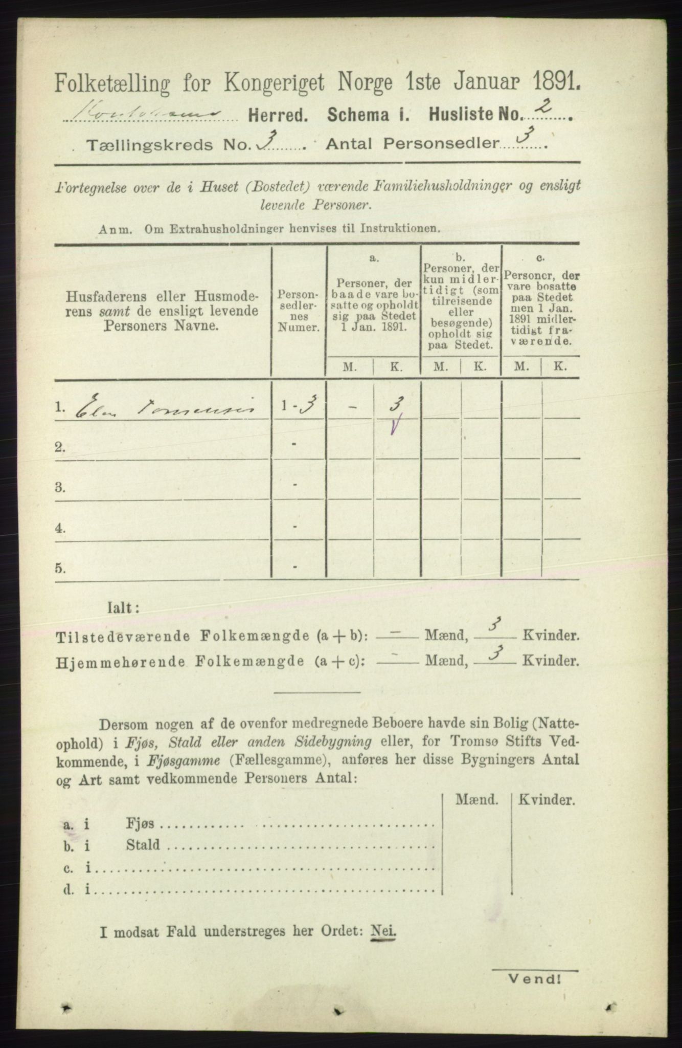 RA, 1891 census for 2011 Kautokeino, 1891, p. 648