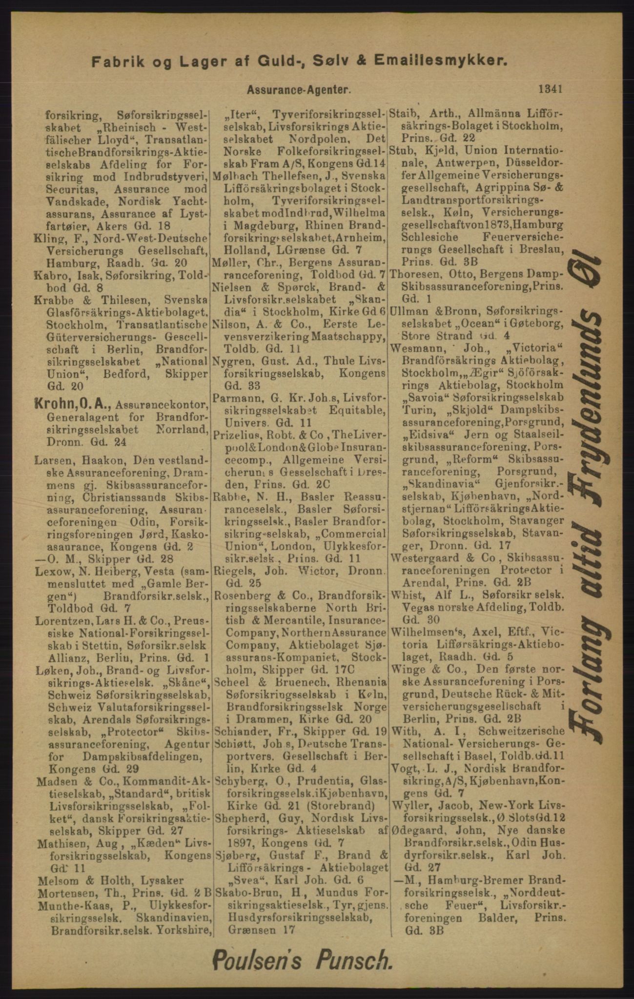 Kristiania/Oslo adressebok, PUBL/-, 1905, p. 1341