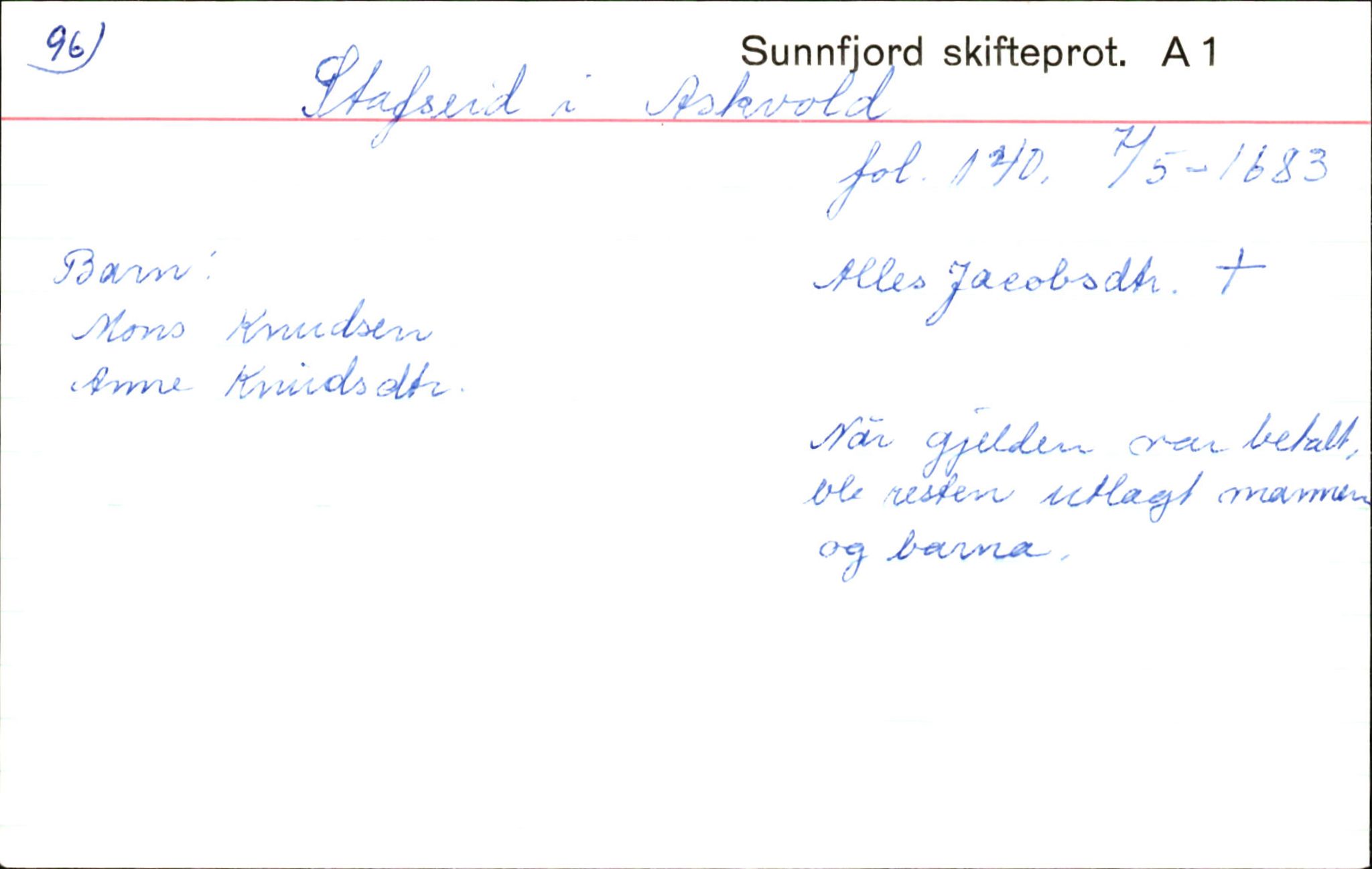 Skiftekort ved Statsarkivet i Bergen, SAB/SKIFTEKORT/003/L0001: Skifteprotokoll nr. 1, 1677-1687, p. 124