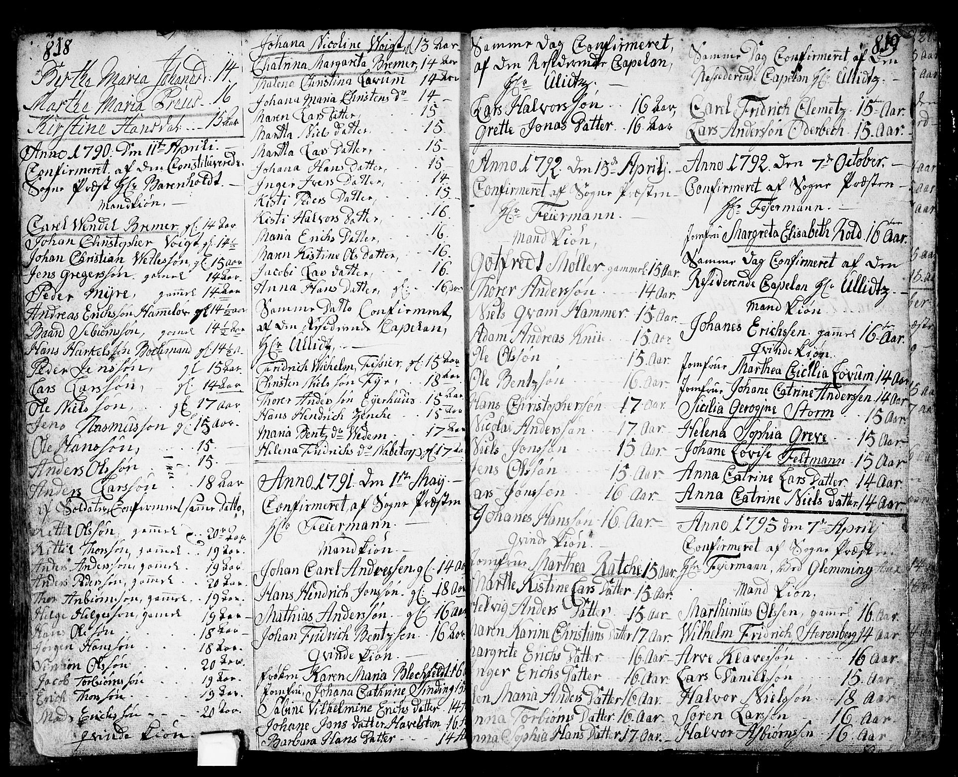 Fredrikstad prestekontor Kirkebøker, AV/SAO-A-11082/F/Fa/L0002: Parish register (official) no. 2, 1750-1804, p. 818-819