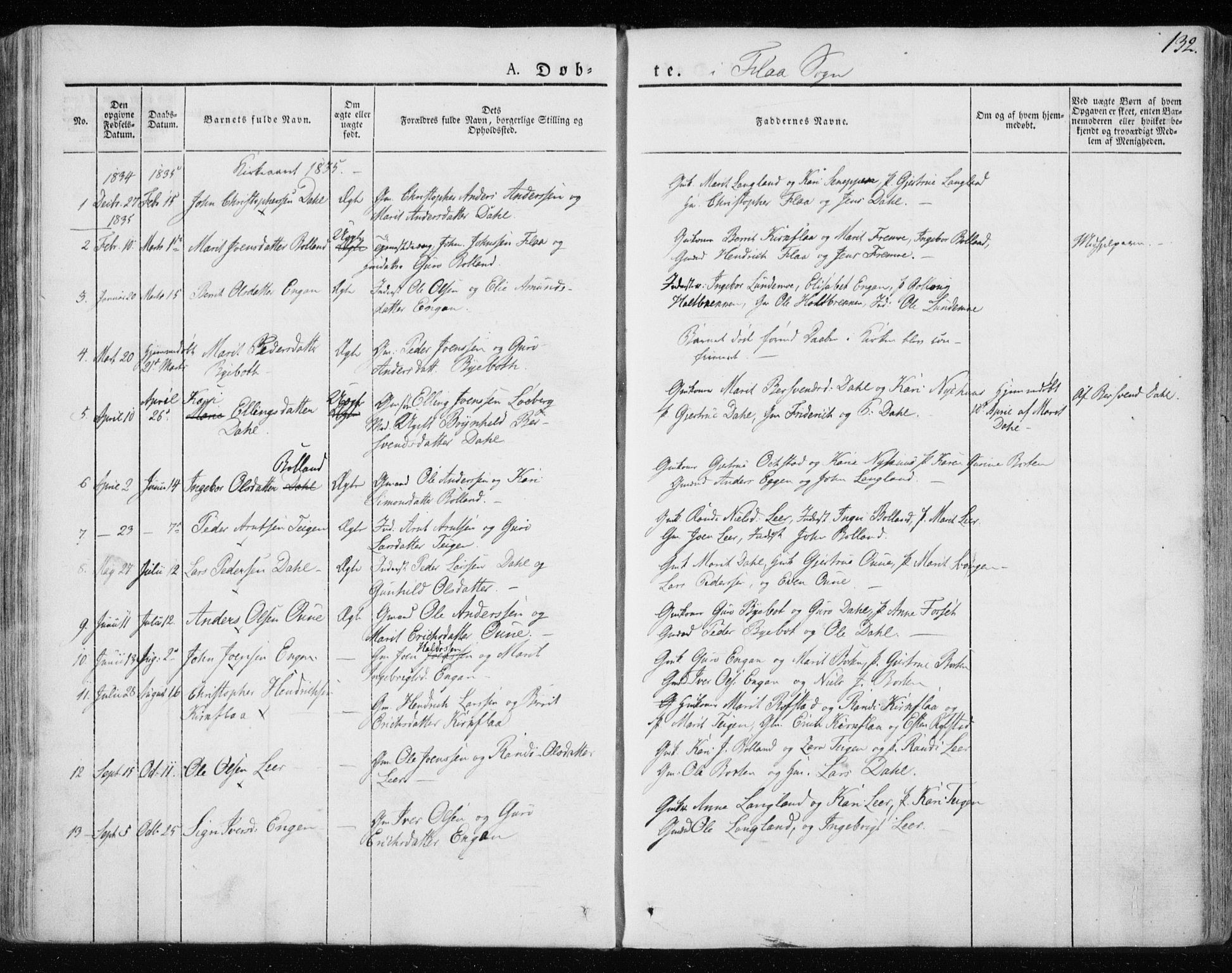 Ministerialprotokoller, klokkerbøker og fødselsregistre - Sør-Trøndelag, SAT/A-1456/691/L1069: Parish register (official) no. 691A04, 1826-1841, p. 132