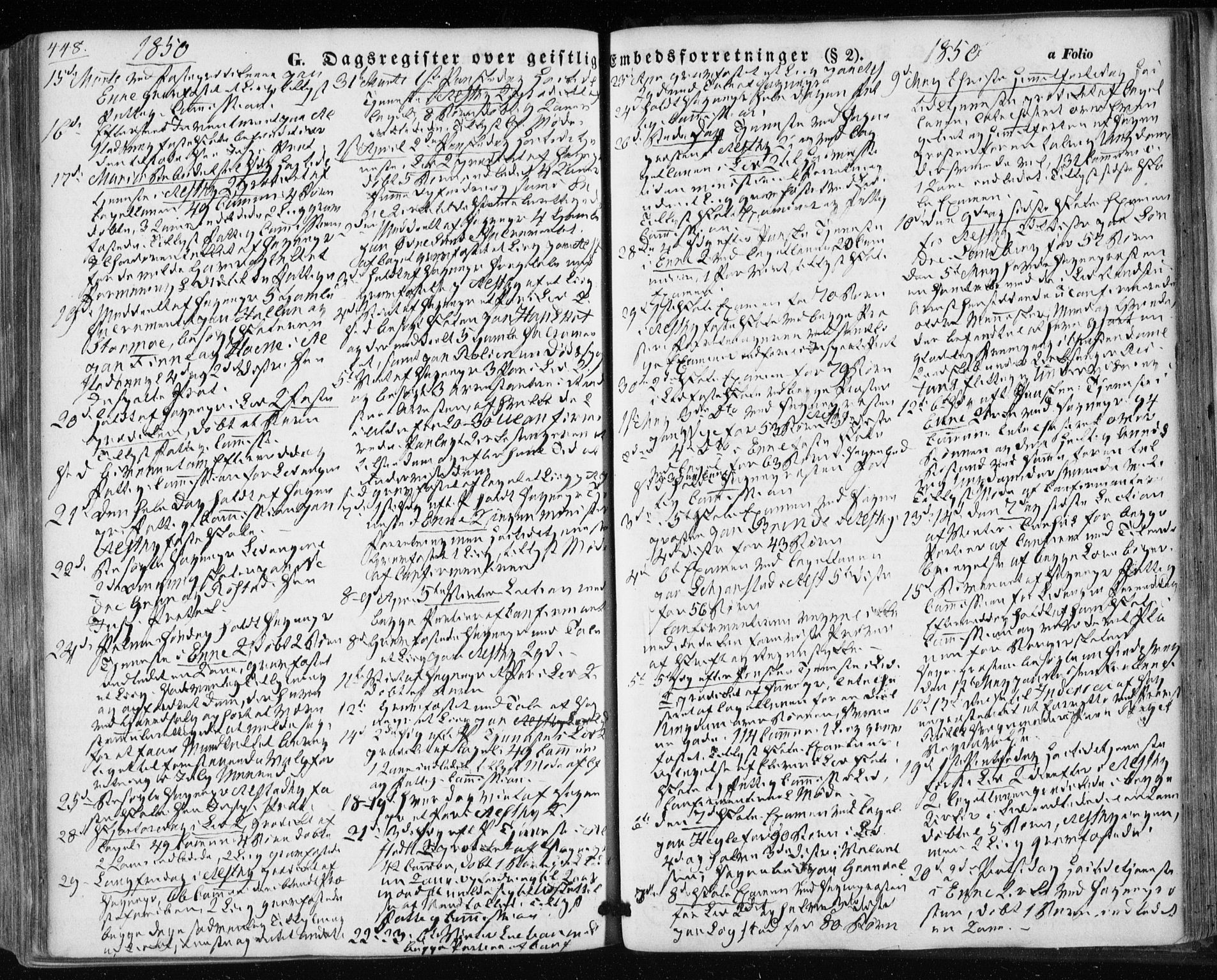 Ministerialprotokoller, klokkerbøker og fødselsregistre - Nord-Trøndelag, SAT/A-1458/717/L0154: Parish register (official) no. 717A07 /1, 1850-1862, p. 448