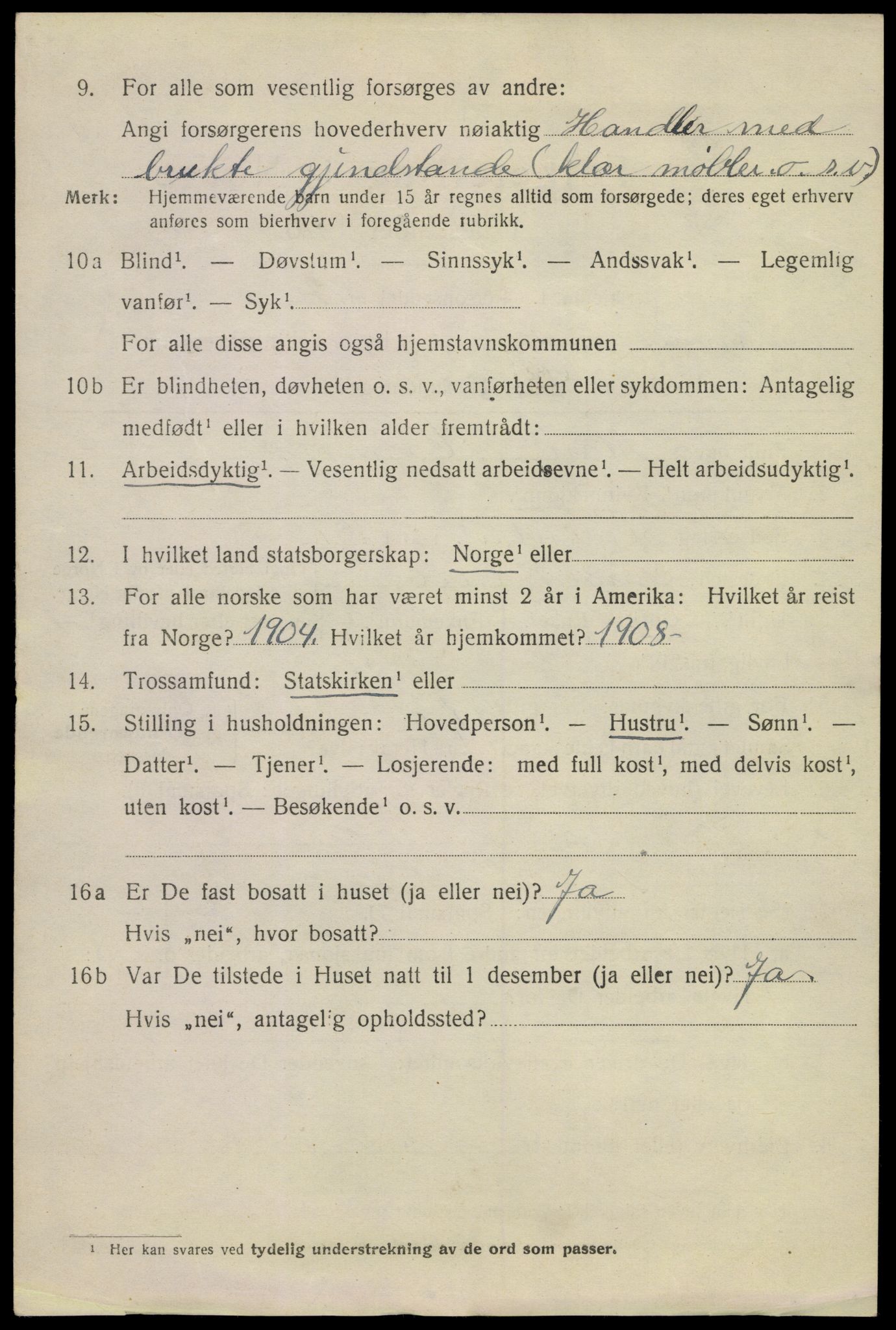 SAKO, 1920 census for Sandefjord, 1920, p. 11651