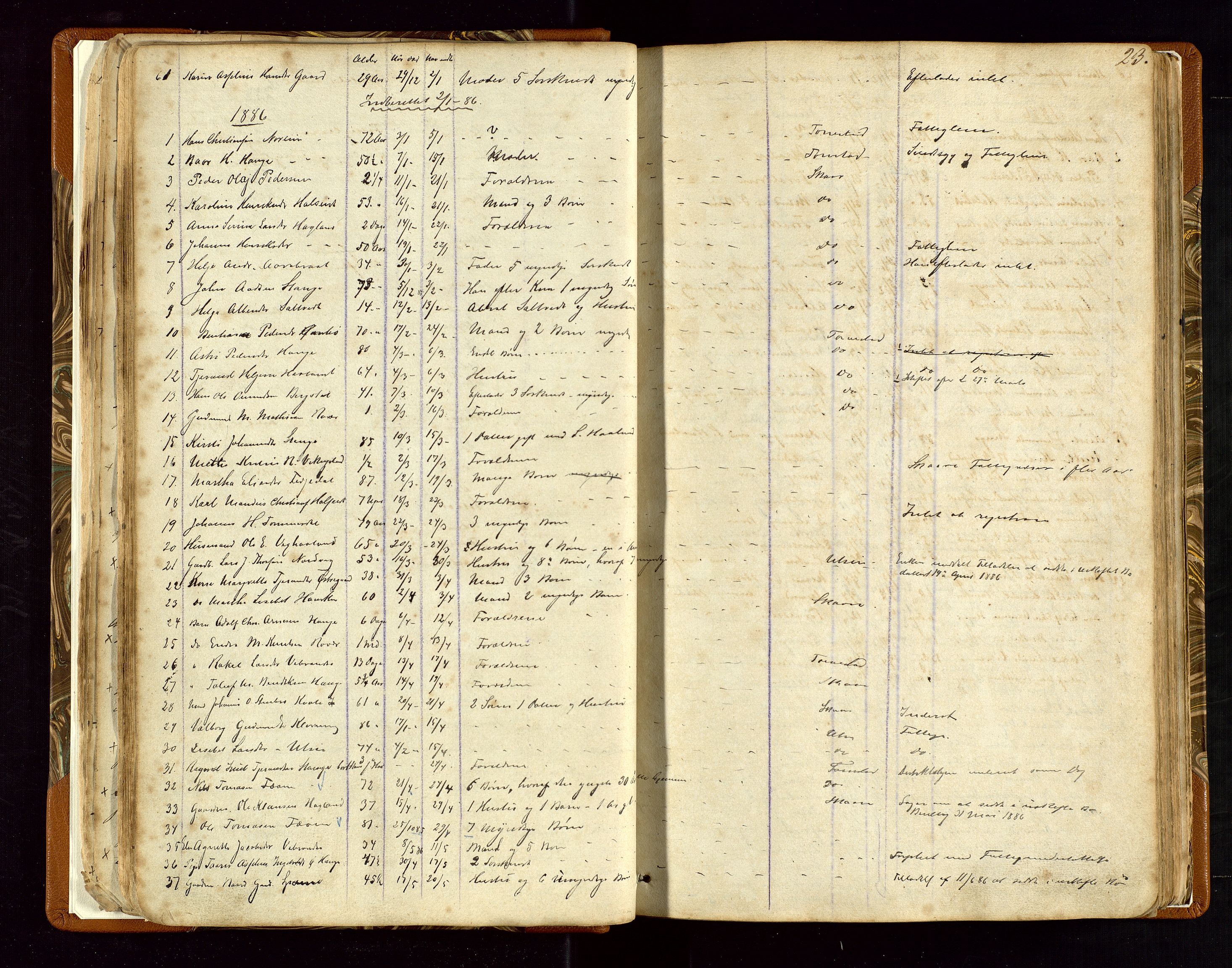 Torvestad lensmannskontor, AV/SAST-A-100307/1/Gga/L0001: "Protocol over Straffanger i Torvestads Thinglaugs Lensmandsarrest", 1883-1931, p. 23