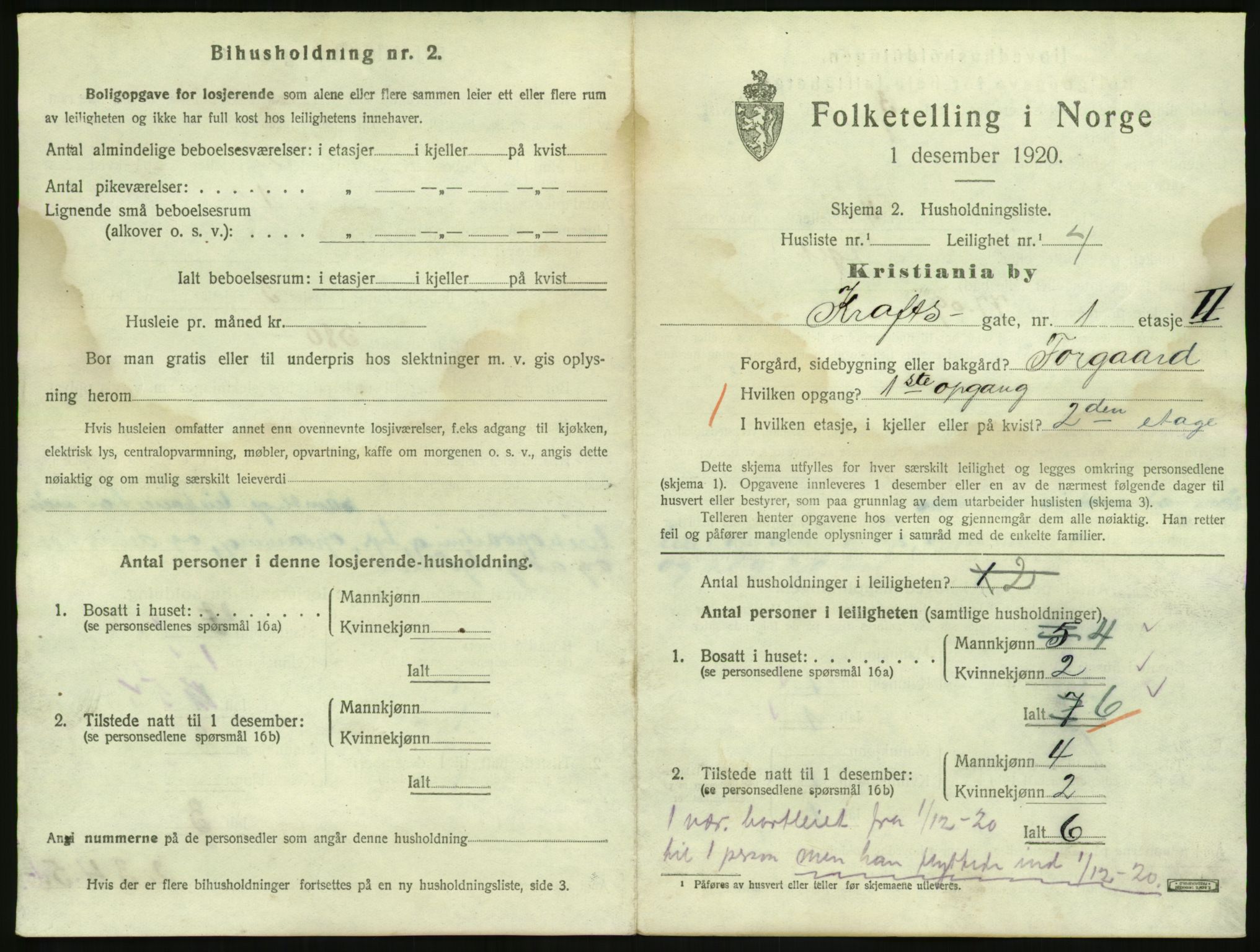 SAO, 1920 census for Kristiania, 1920, p. 55532