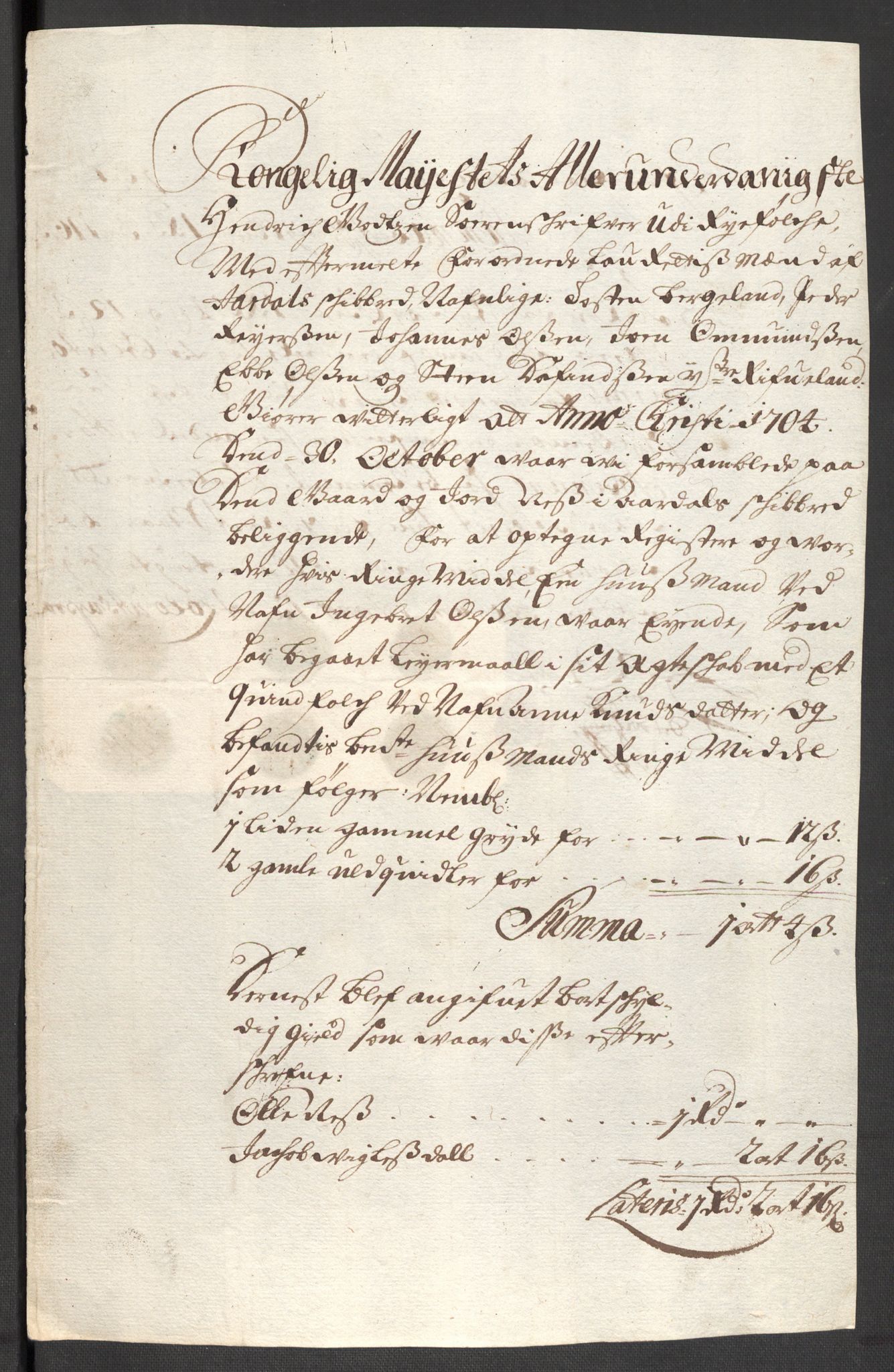 Rentekammeret inntil 1814, Reviderte regnskaper, Fogderegnskap, AV/RA-EA-4092/R47/L2860: Fogderegnskap Ryfylke, 1703-1705, p. 171