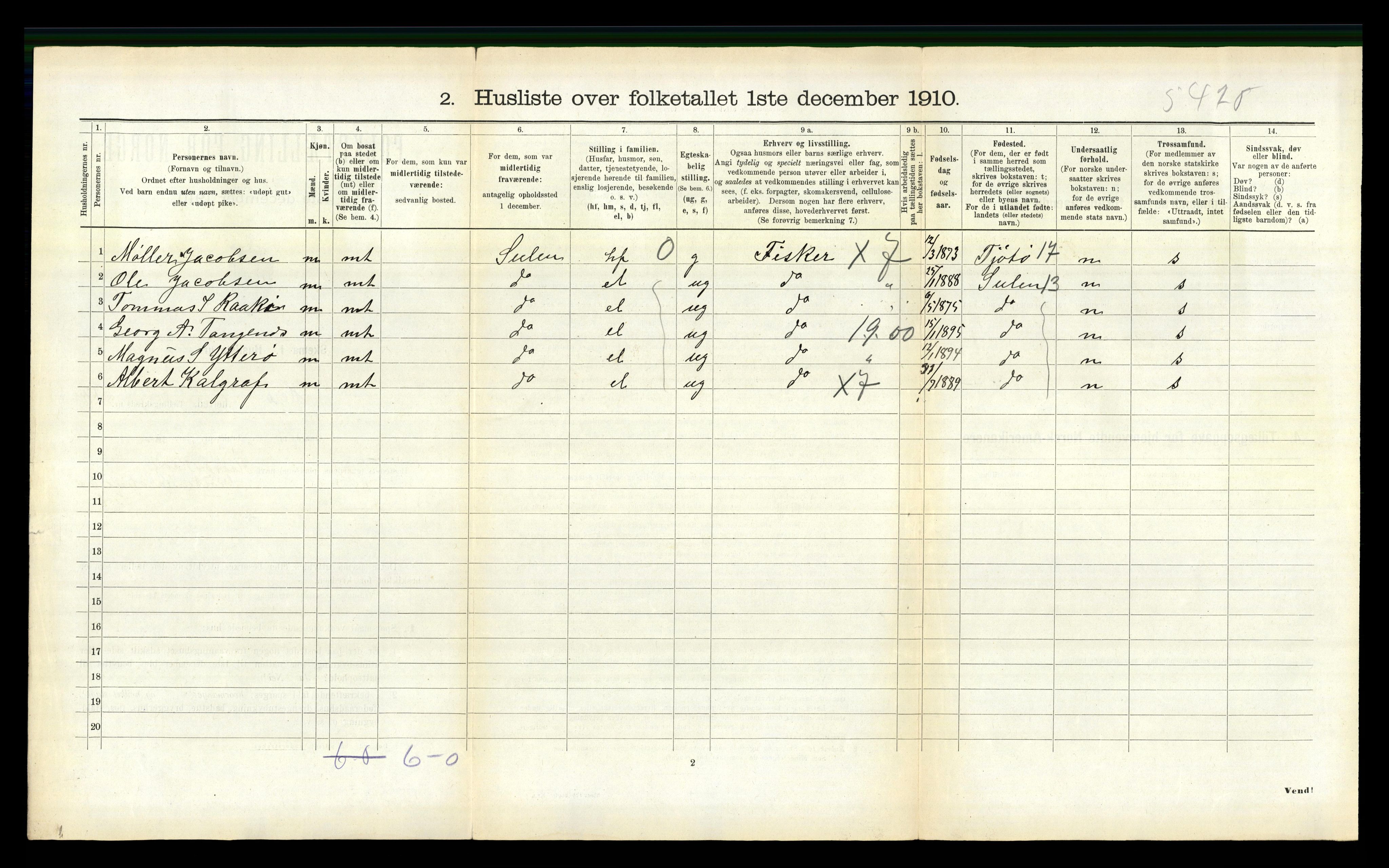 RA, 1910 census for Herøy, 1910, p. 1239