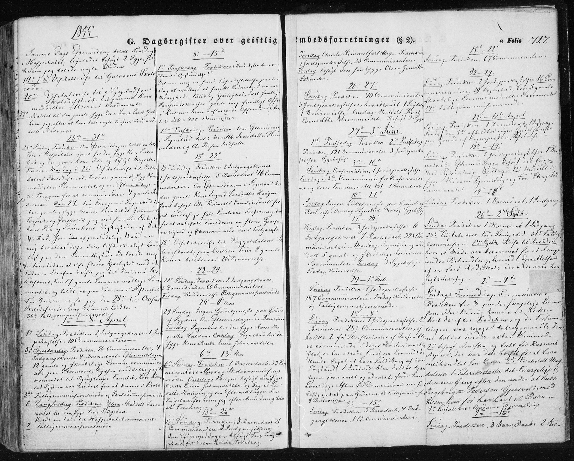 Ministerialprotokoller, klokkerbøker og fødselsregistre - Sør-Trøndelag, AV/SAT-A-1456/681/L0931: Parish register (official) no. 681A09, 1845-1859, p. 727