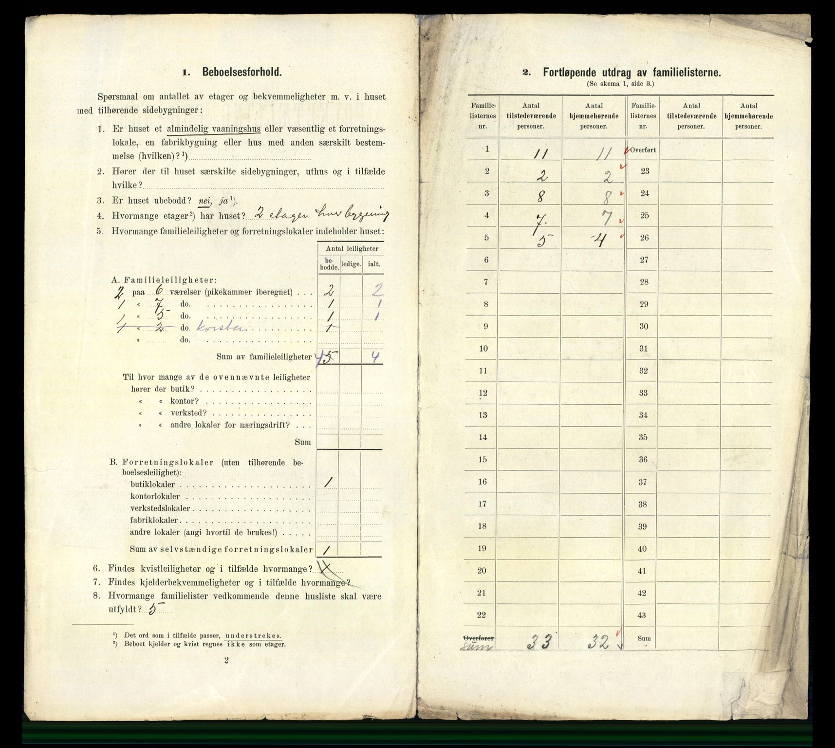 RA, 1910 census for Trondheim, 1910, p. 18250