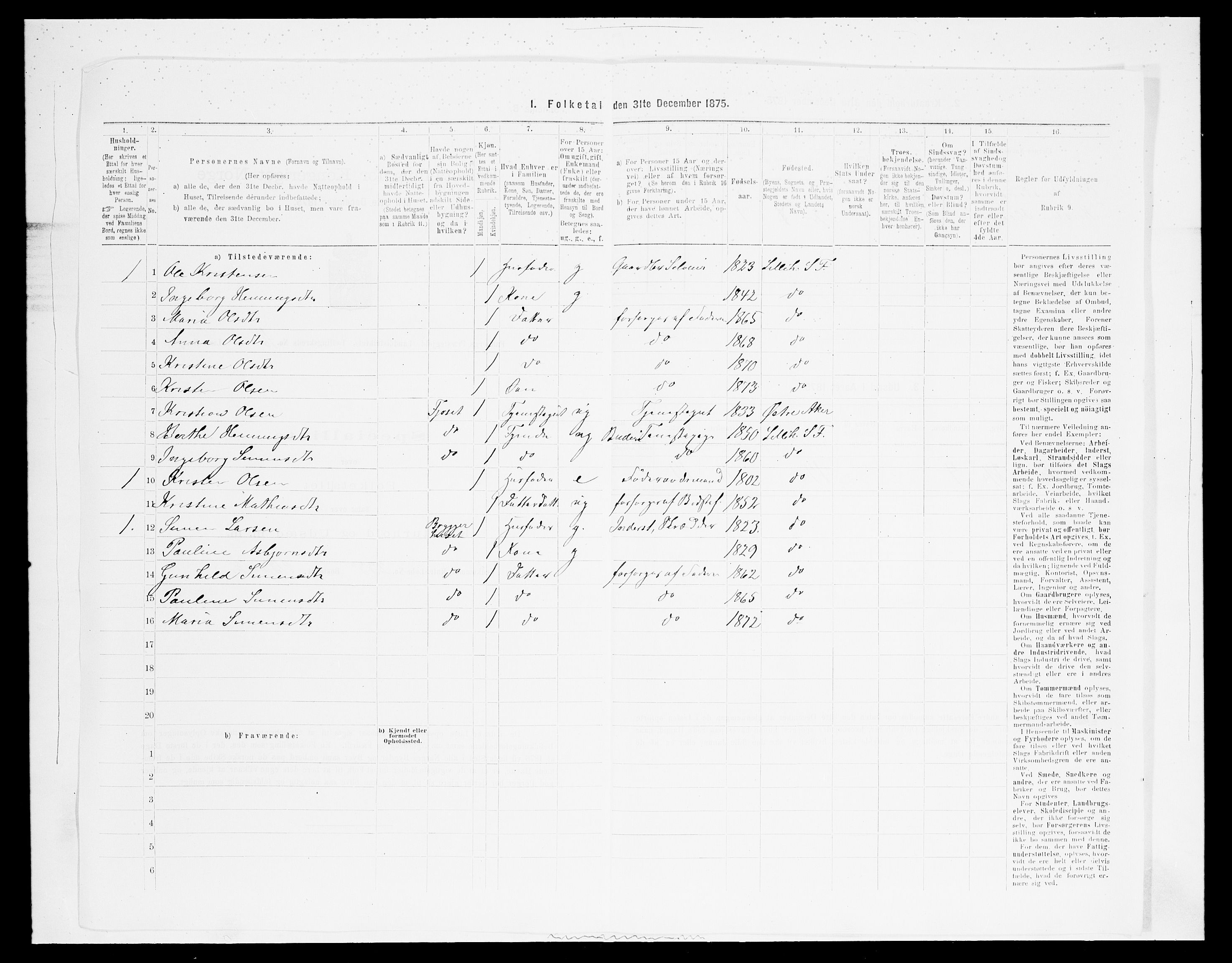 SAH, 1875 census for 0524L Fåberg/Fåberg og Lillehammer, 1875, p. 2008