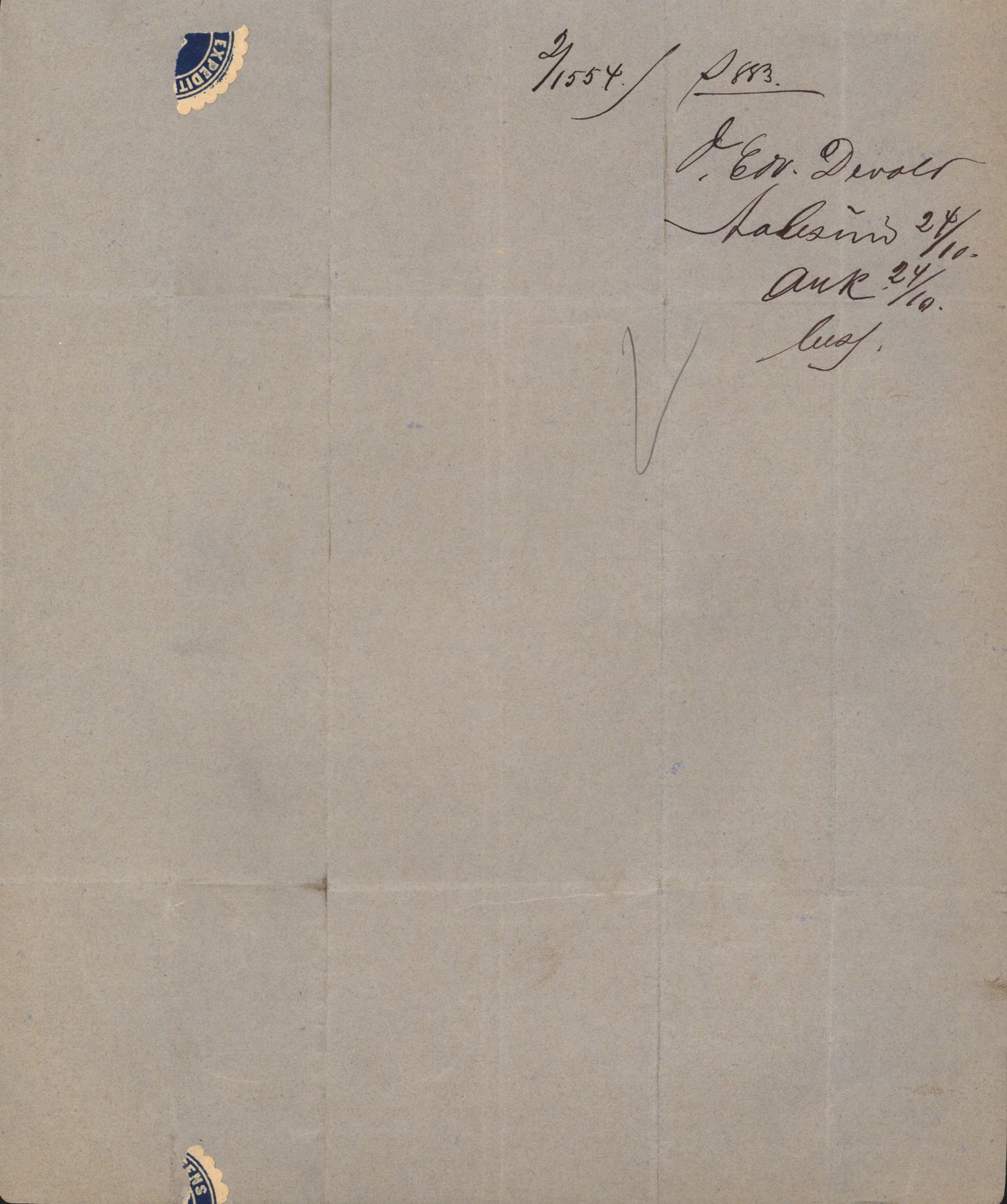 Pa 63 - Østlandske skibsassuranceforening, VEMU/A-1079/G/Ga/L0016/0003: Havaridokumenter / Triton, Bervadors Held, Anastasia, Amicitia, 1883, p. 41