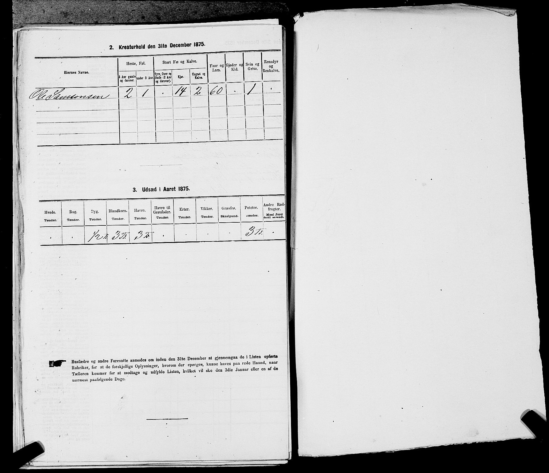 SAST, 1875 census for 1157P Vikedal, 1875, p. 401