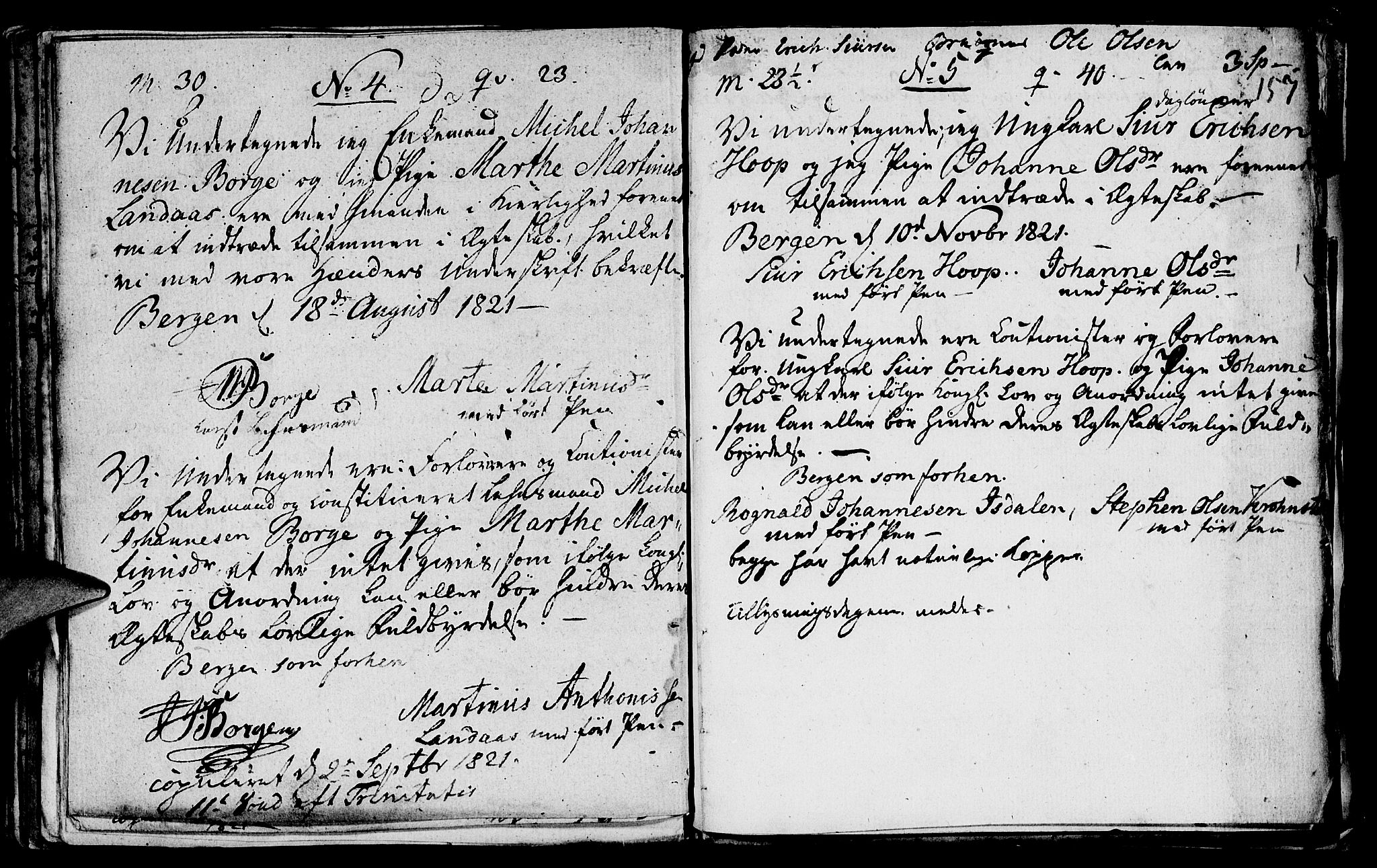 St. Jørgens hospital og Årstad sokneprestembete, AV/SAB-A-99934: Parish register (official) no. A 1, 1743-1823, p. 157