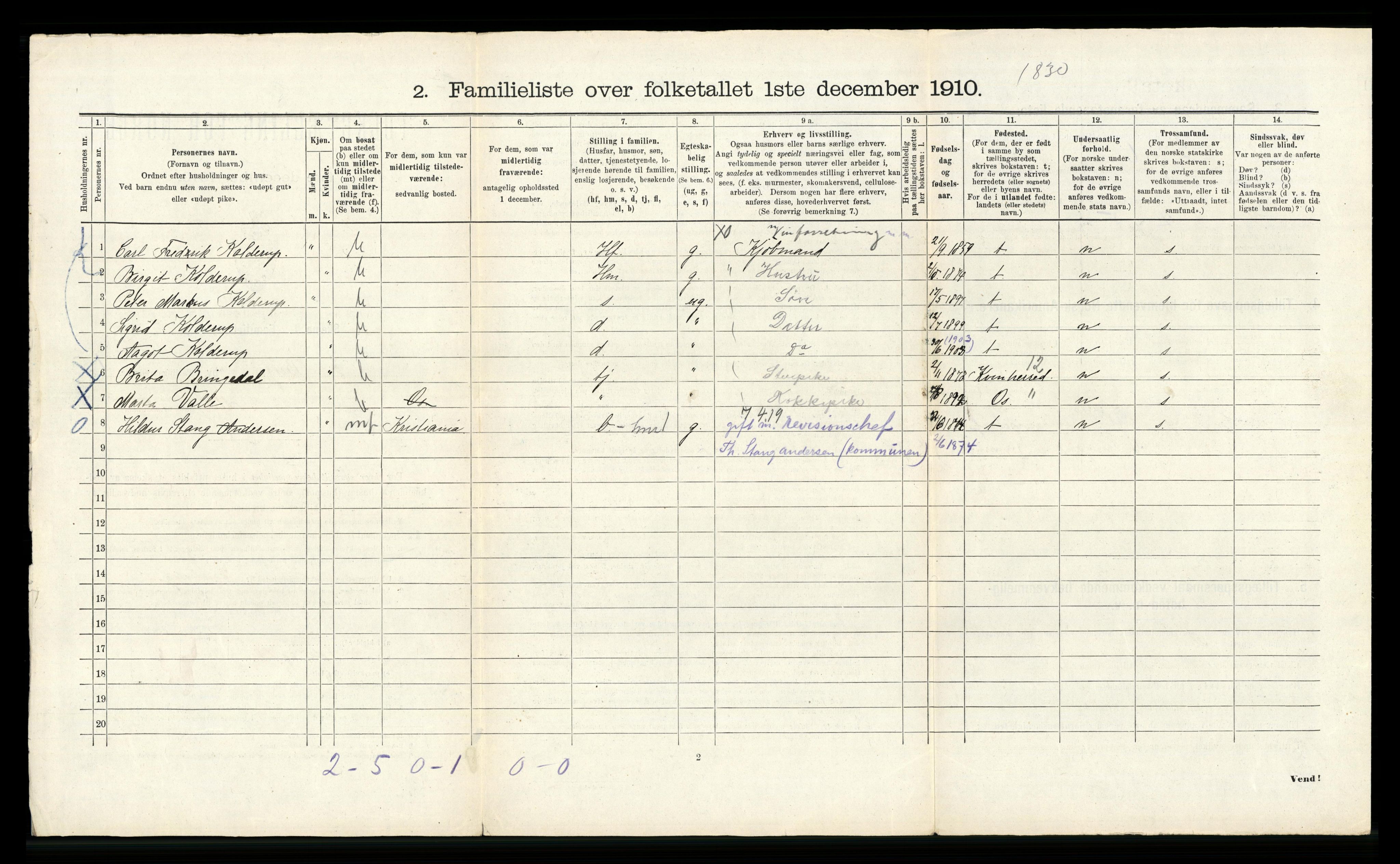 RA, 1910 census for Bergen, 1910, p. 4792