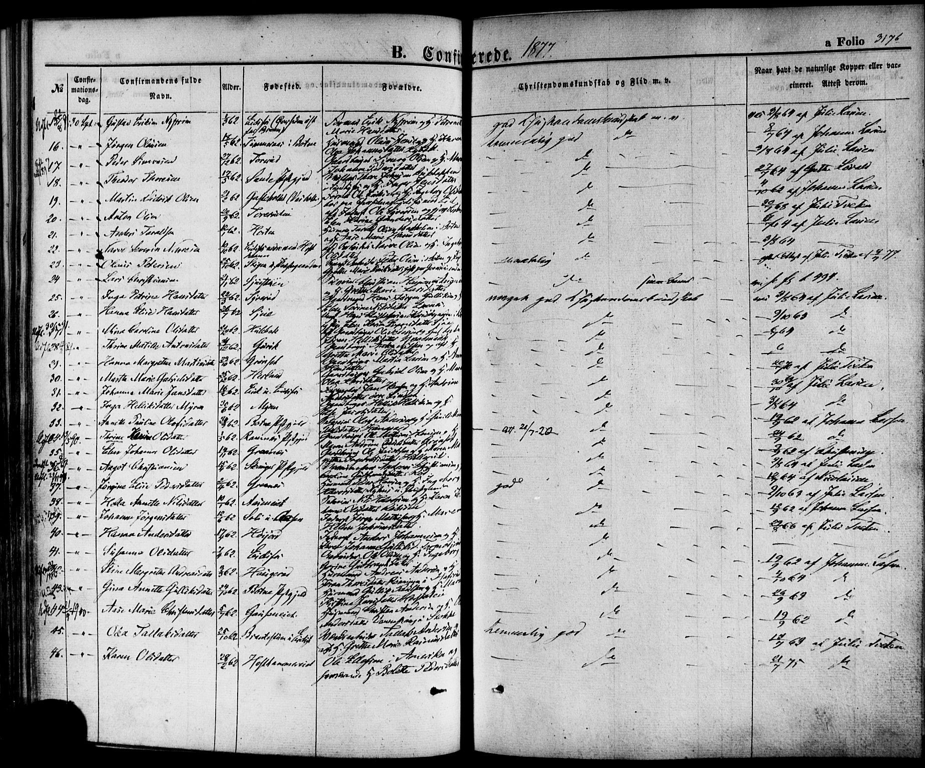 Hof kirkebøker, AV/SAKO-A-64/F/Fa/L0006: Parish register (official) no. I 6, 1851-1877, p. 318