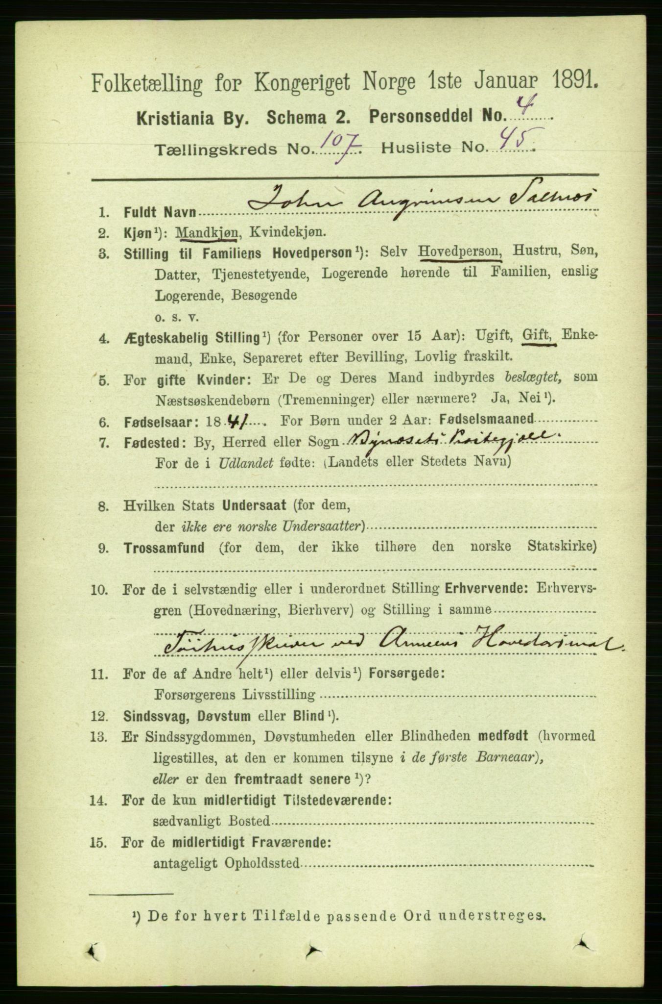 RA, 1891 census for 0301 Kristiania, 1891, p. 55237