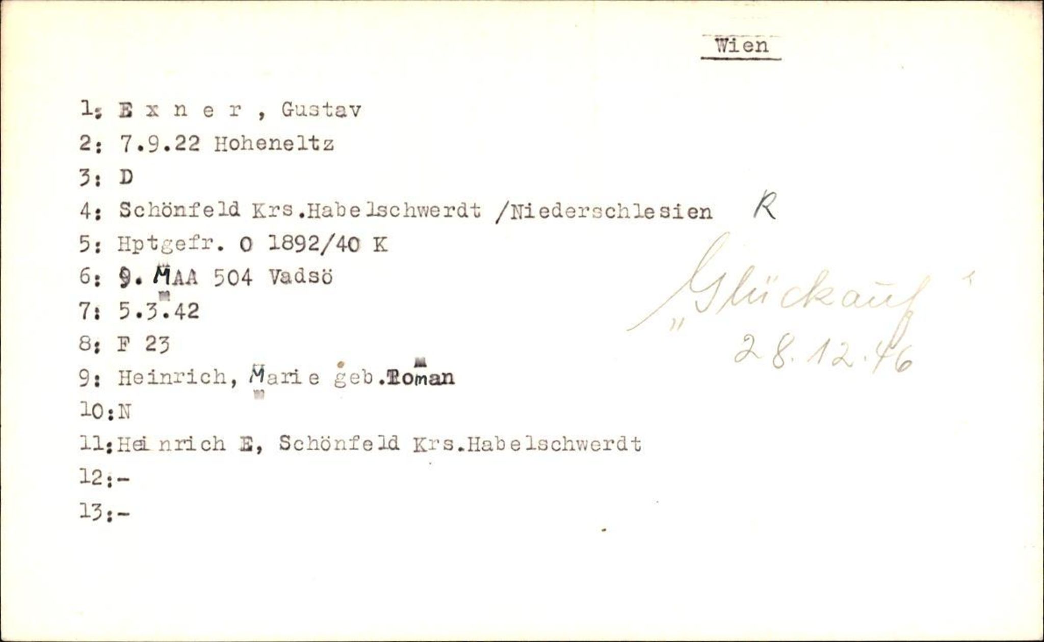 Hjemsendte tyskere , AV/RA-RAFA-6487/D/Db/L0010: Ergel-Fyhn, 1945-1947, p. 107