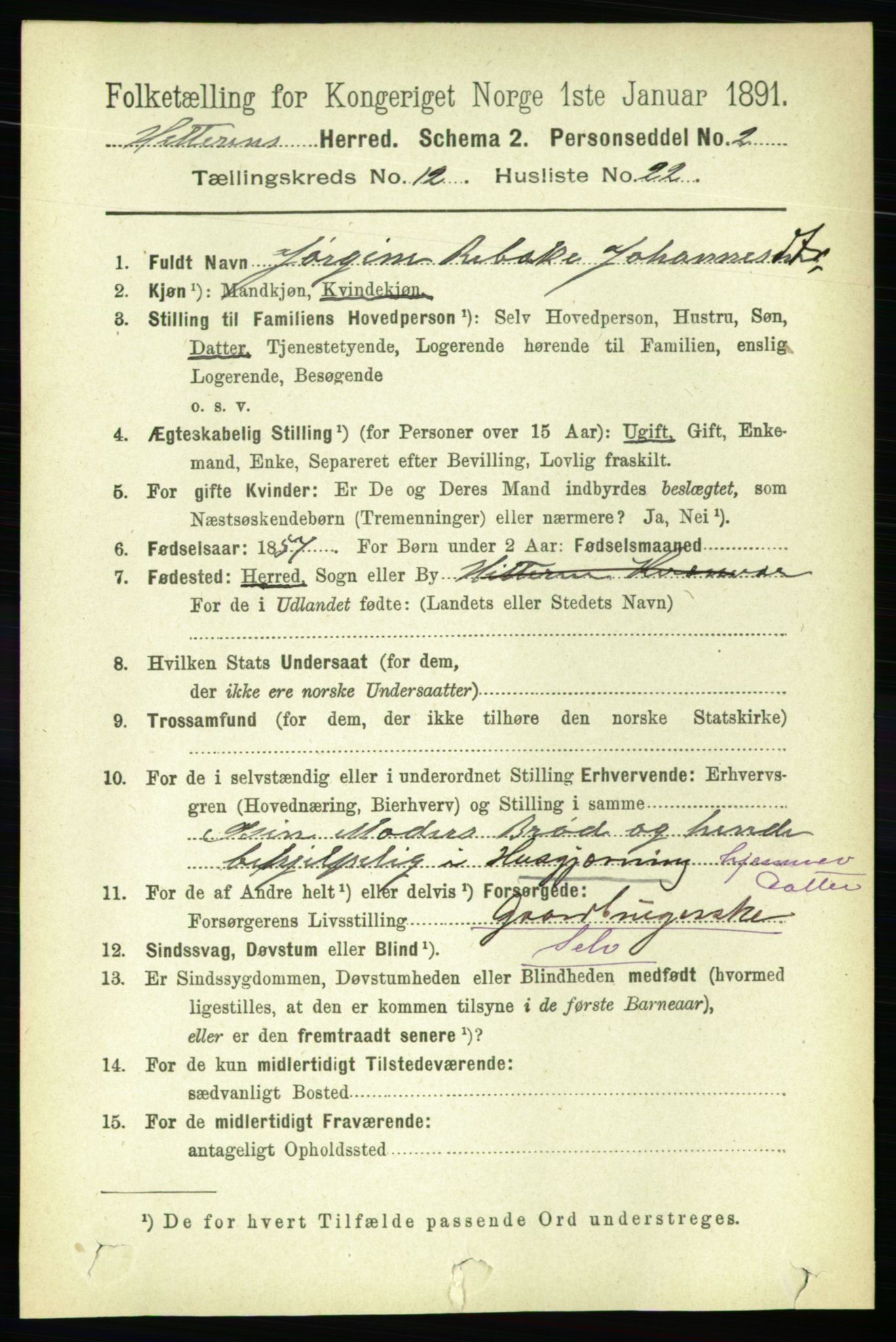 RA, 1891 census for 1617 Hitra, 1891, p. 2690