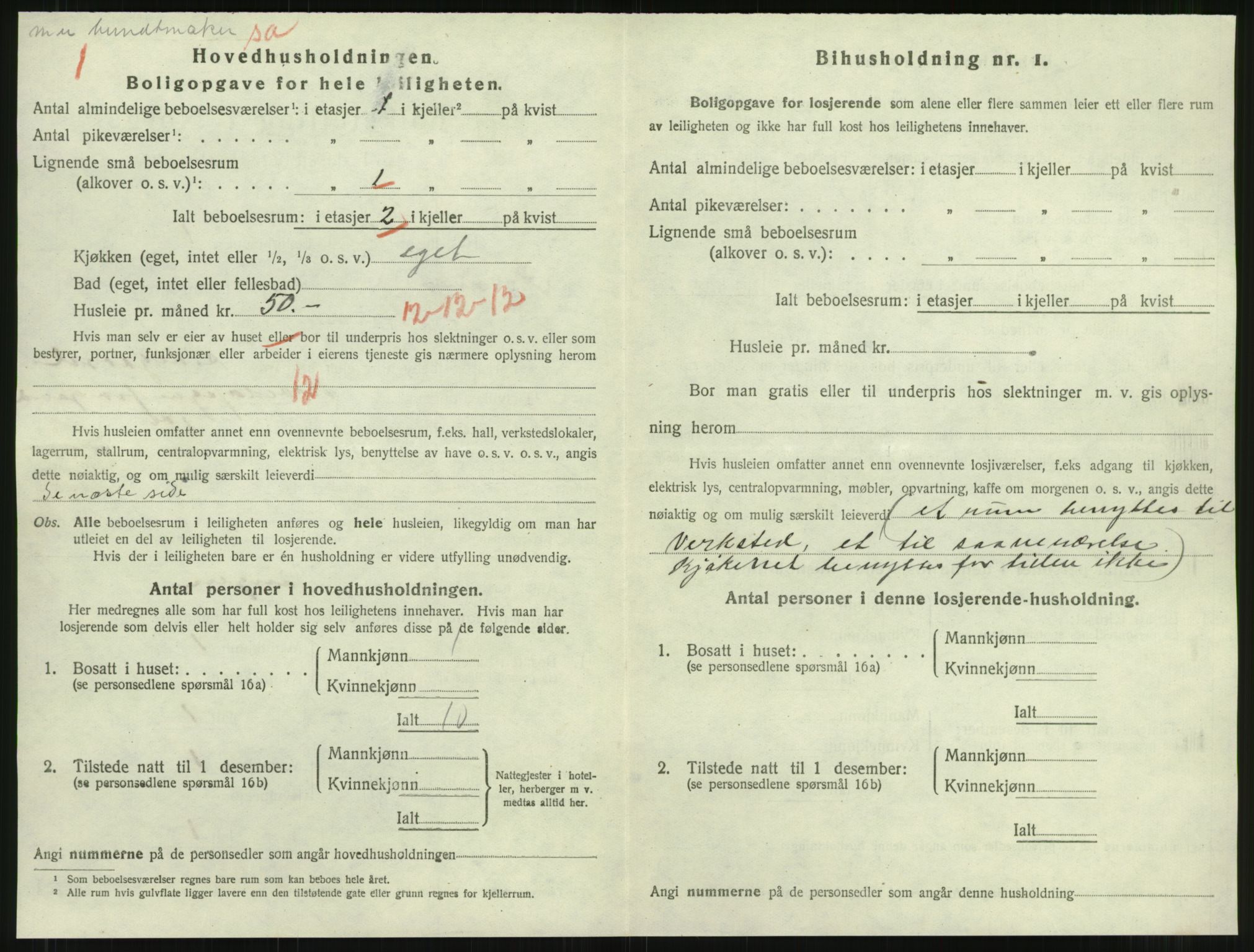 SAT, 1920 census for Namsos, 1920, p. 1170