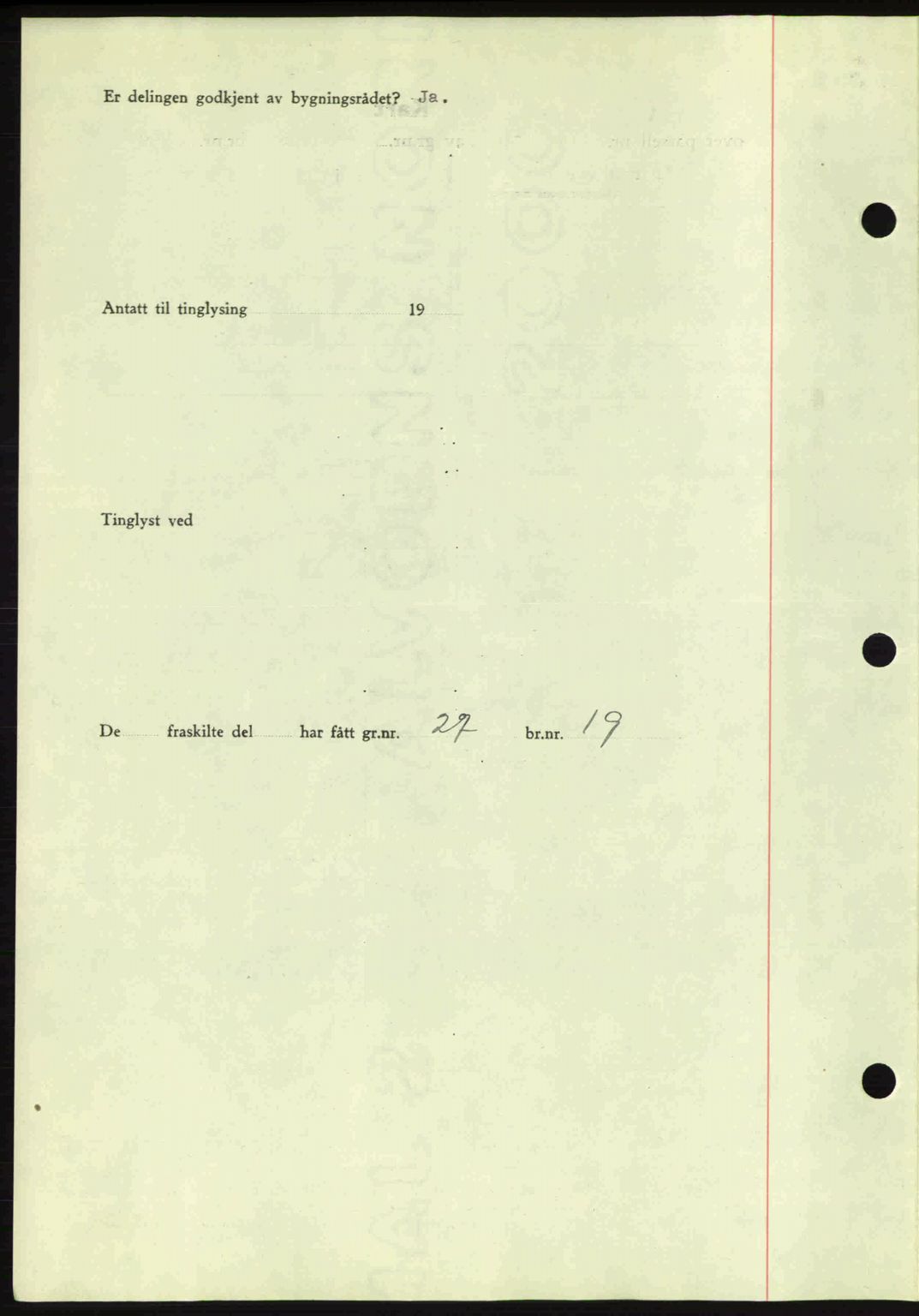 Romsdal sorenskriveri, AV/SAT-A-4149/1/2/2C: Mortgage book no. A8, 1939-1940, Diary no: : 1109/1940