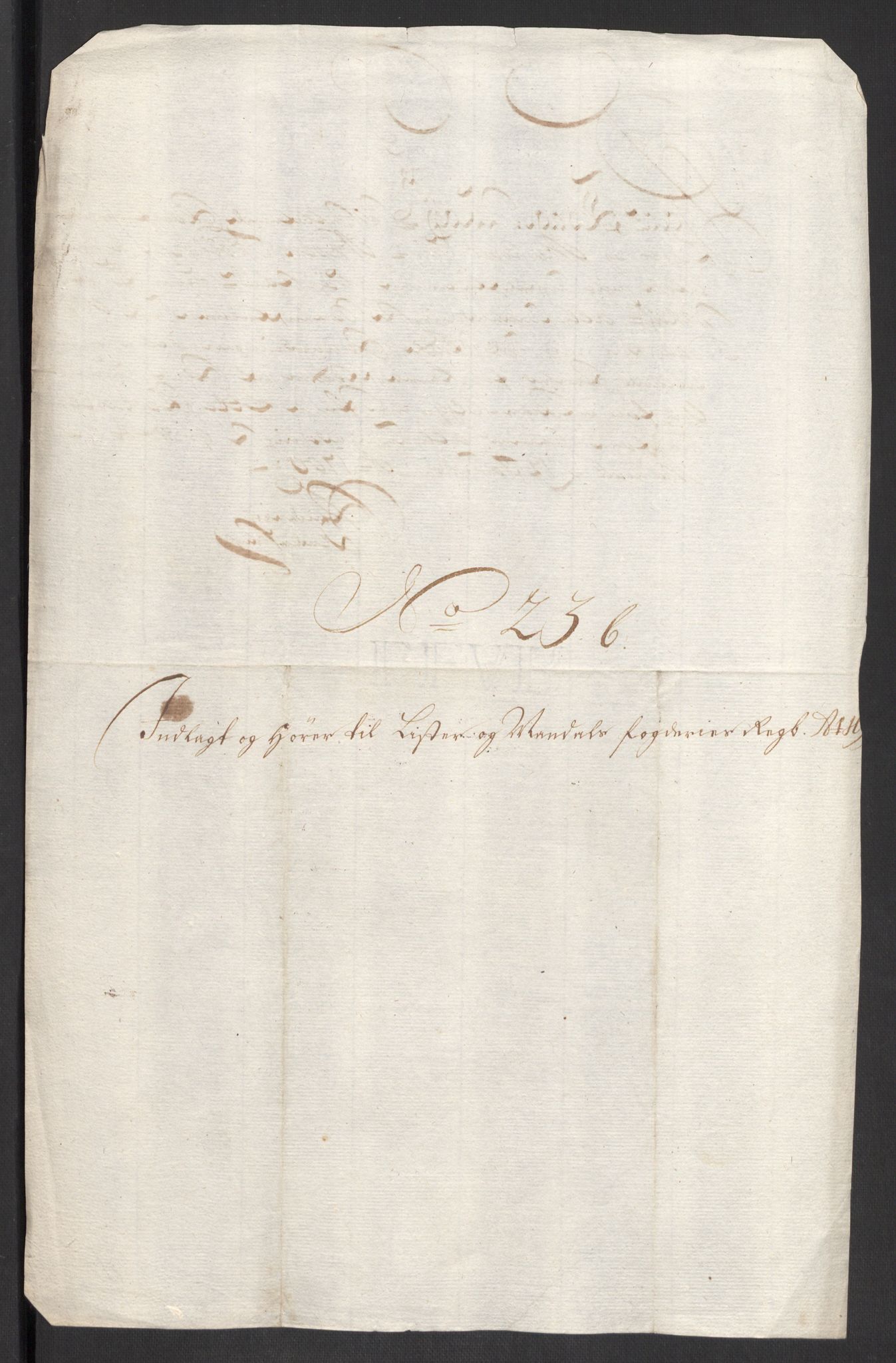 Rentekammeret inntil 1814, Reviderte regnskaper, Fogderegnskap, RA/EA-4092/R43/L2547: Fogderegnskap Lista og Mandal, 1698-1699, p. 289