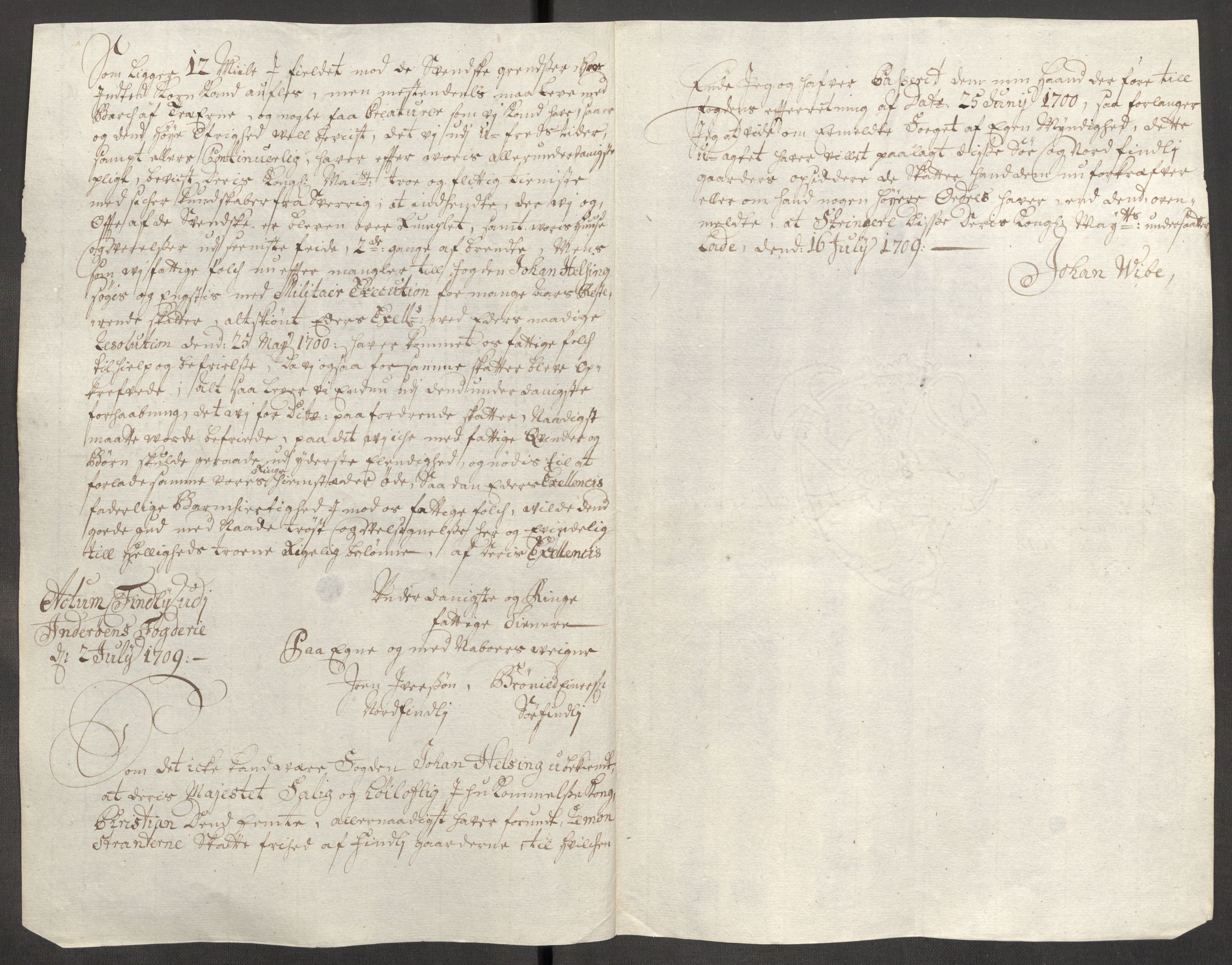 Rentekammeret inntil 1814, Reviderte regnskaper, Fogderegnskap, AV/RA-EA-4092/R63/L4314: Fogderegnskap Inderøy, 1705, p. 331