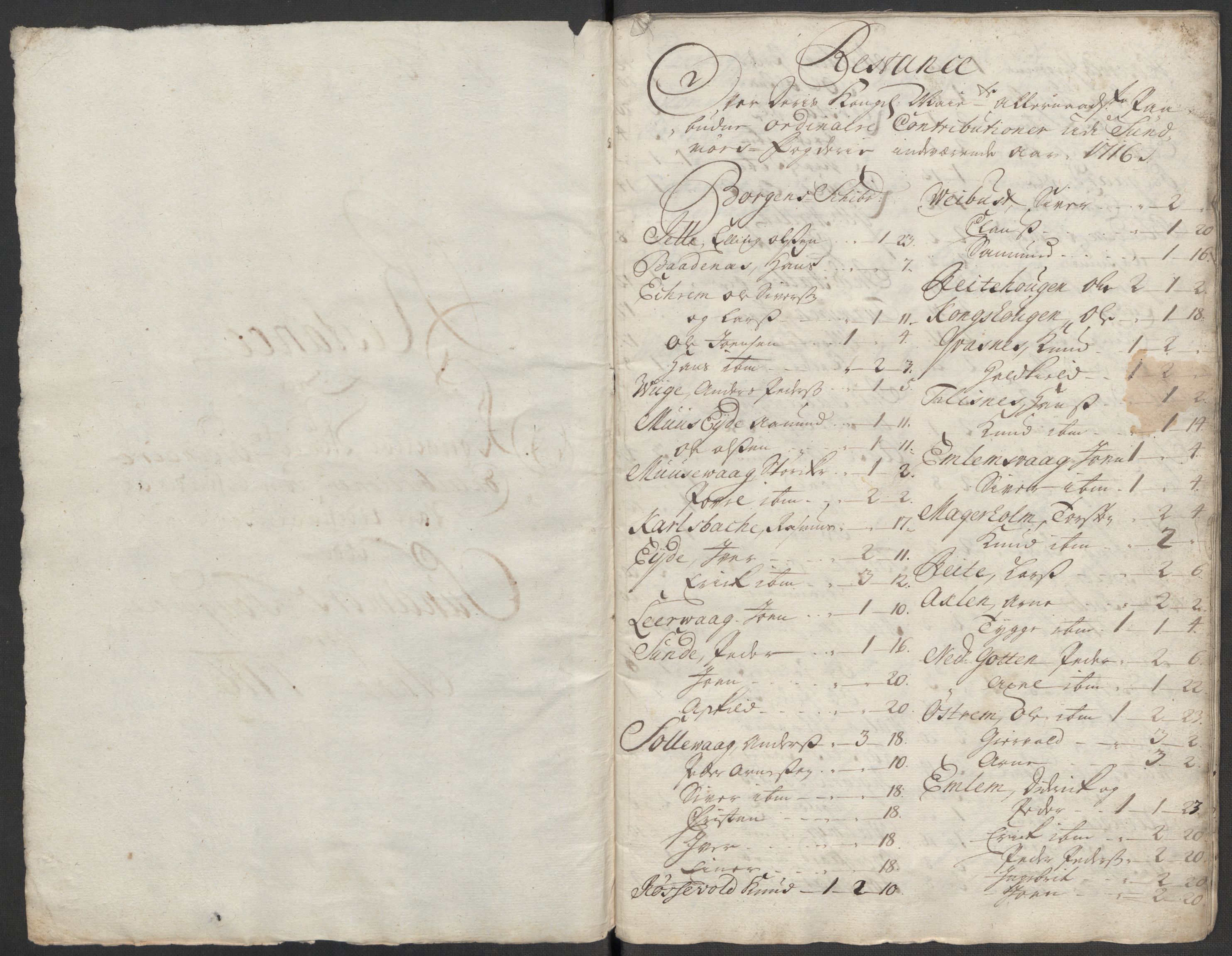 Rentekammeret inntil 1814, Reviderte regnskaper, Fogderegnskap, RA/EA-4092/R54/L3568: Fogderegnskap Sunnmøre, 1716, p. 189