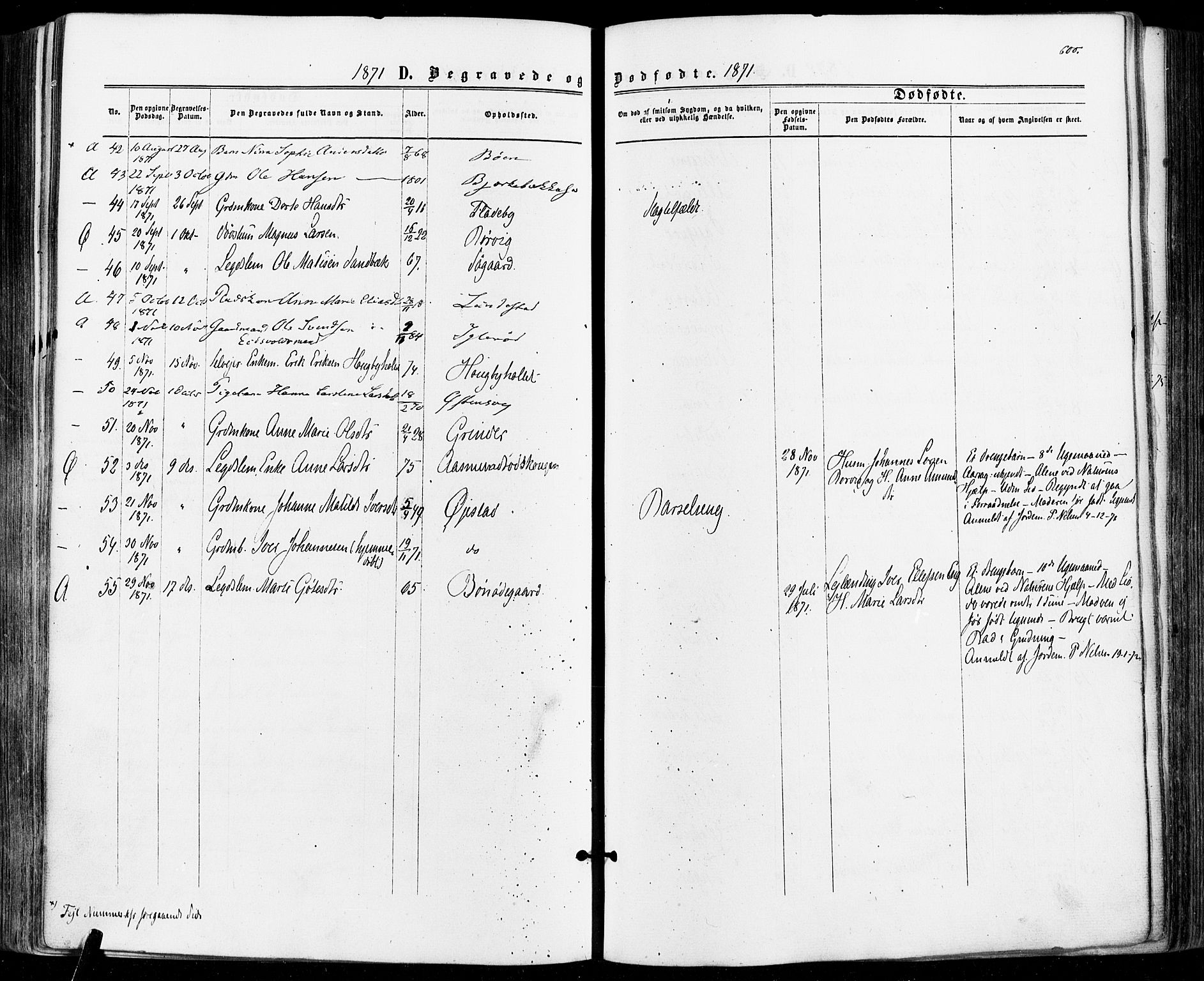 Aremark prestekontor Kirkebøker, SAO/A-10899/F/Fc/L0004: Parish register (official) no. III 4, 1866-1877, p. 599-600