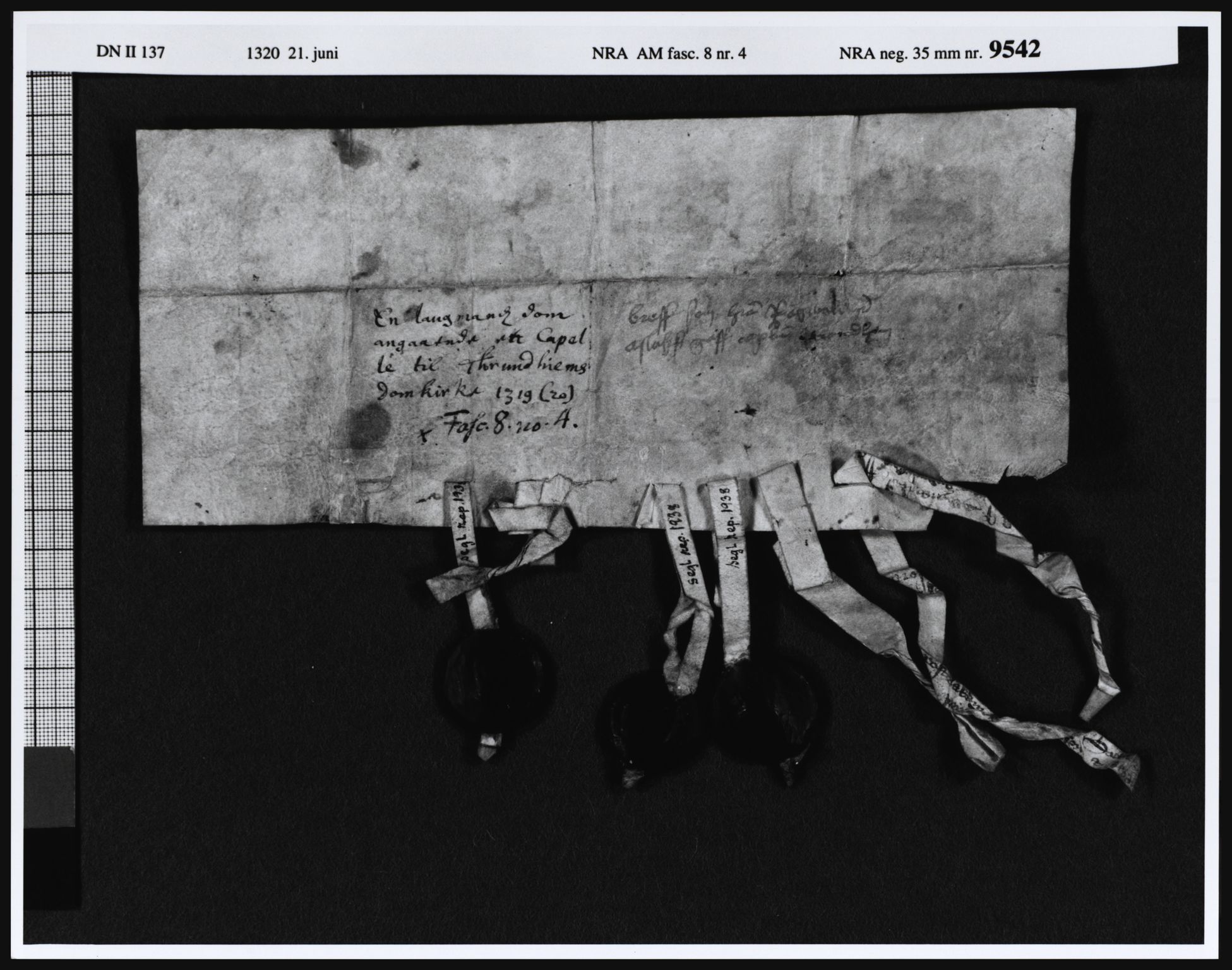 Riksarkivets diplomsamling, AV/RA-EA-5965/F05/L0028: NRA AM fasc. 8 nr. 1a-6, 1315-1324, p. 21