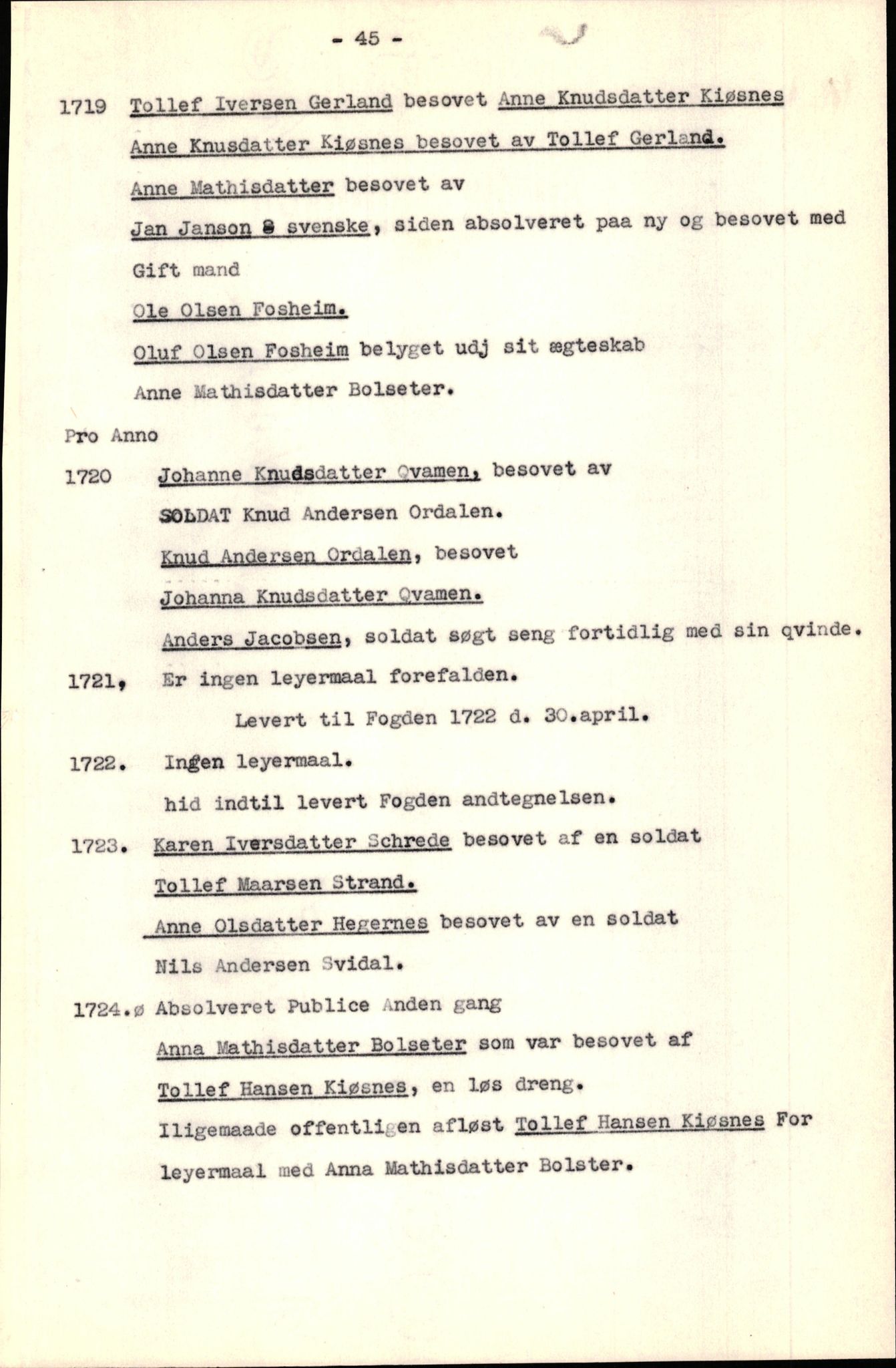 Samling av fulltekstavskrifter, SAB/FULLTEKST/B/14/0005: Jølster sokneprestembete, ministerialbok nr. A 1, 1696-1728, p. 180