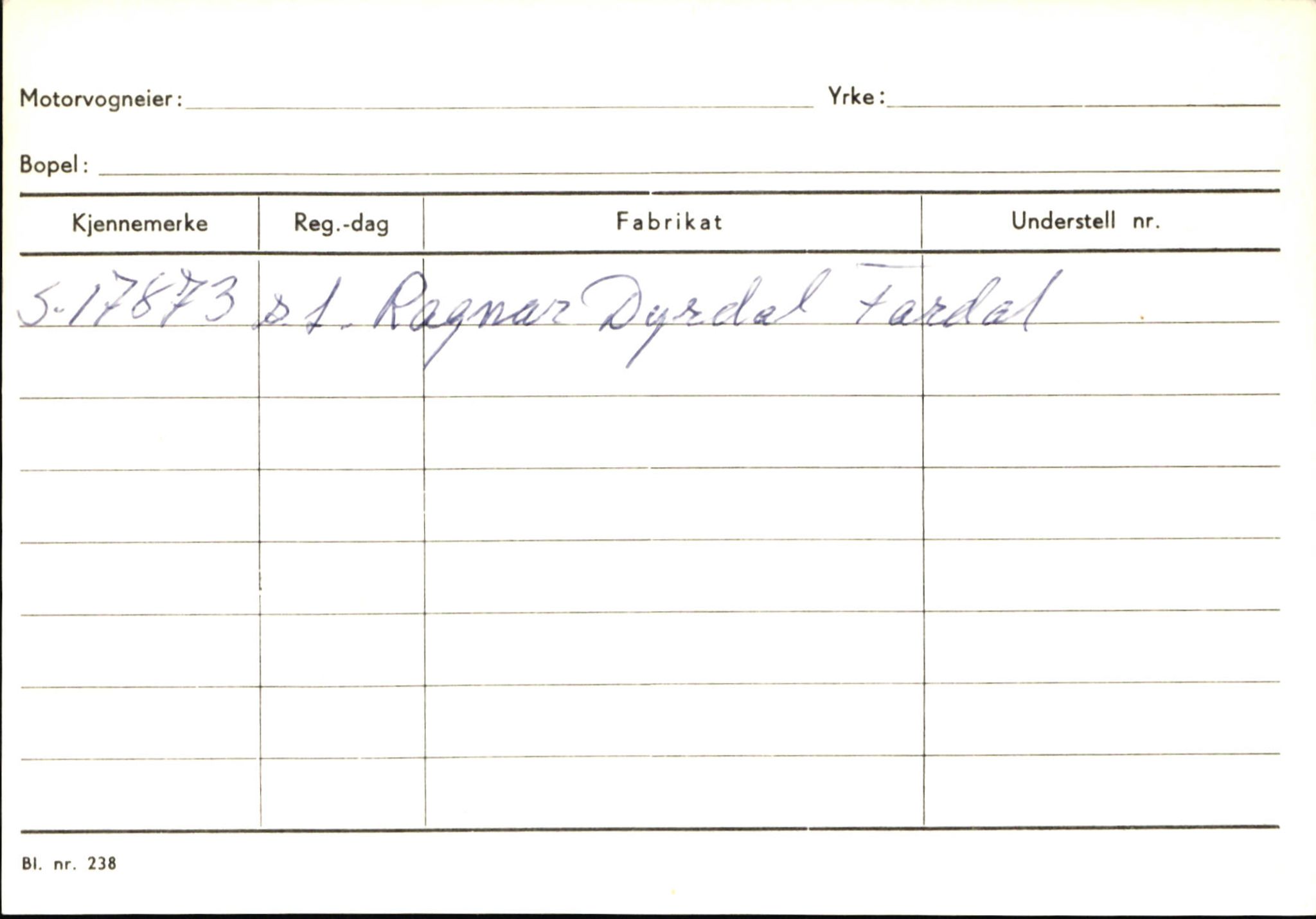 Statens vegvesen, Sogn og Fjordane vegkontor, AV/SAB-A-5301/4/F/L0146: Registerkort Årdal R-Å samt diverse kort, 1945-1975, p. 777