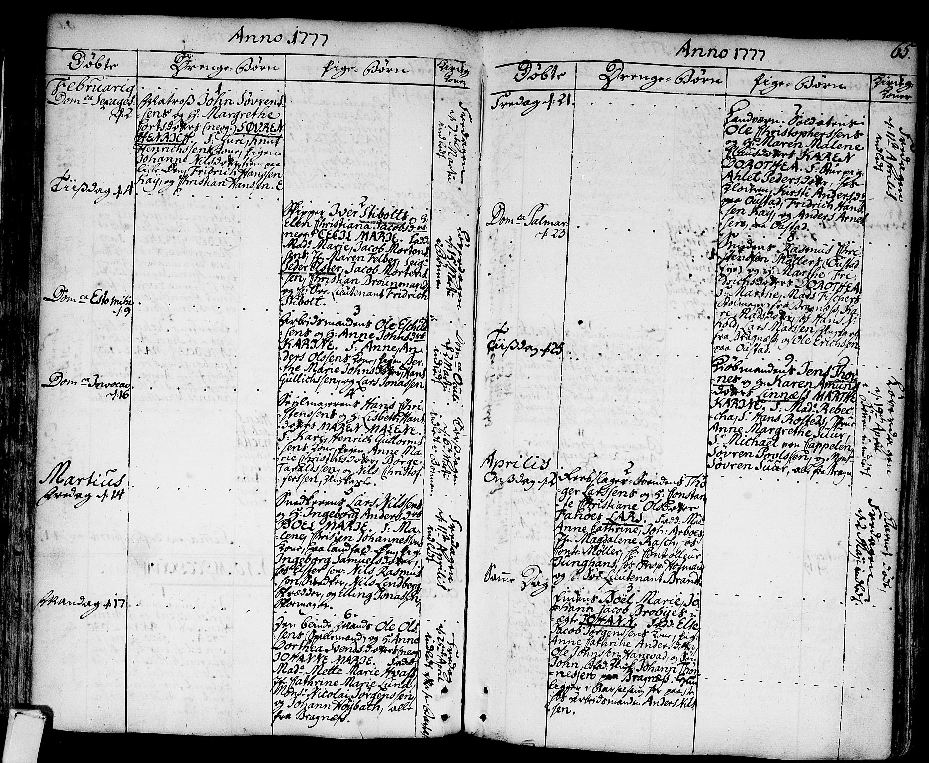 Strømsø kirkebøker, AV/SAKO-A-246/F/Fa/L0009: Parish register (official) no. I 9, 1752-1791, p. 65