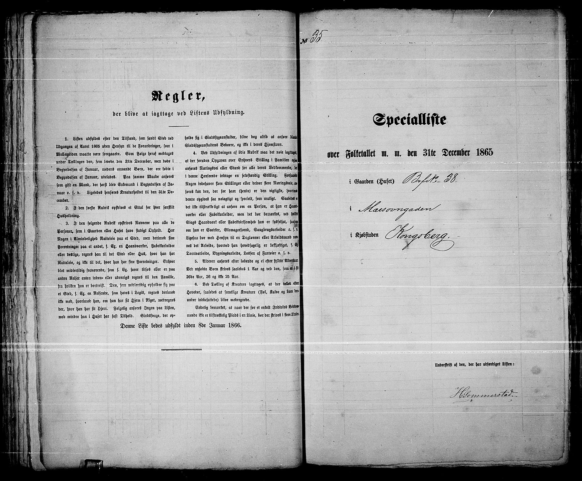 RA, 1865 census for Kongsberg/Kongsberg, 1865, p. 79