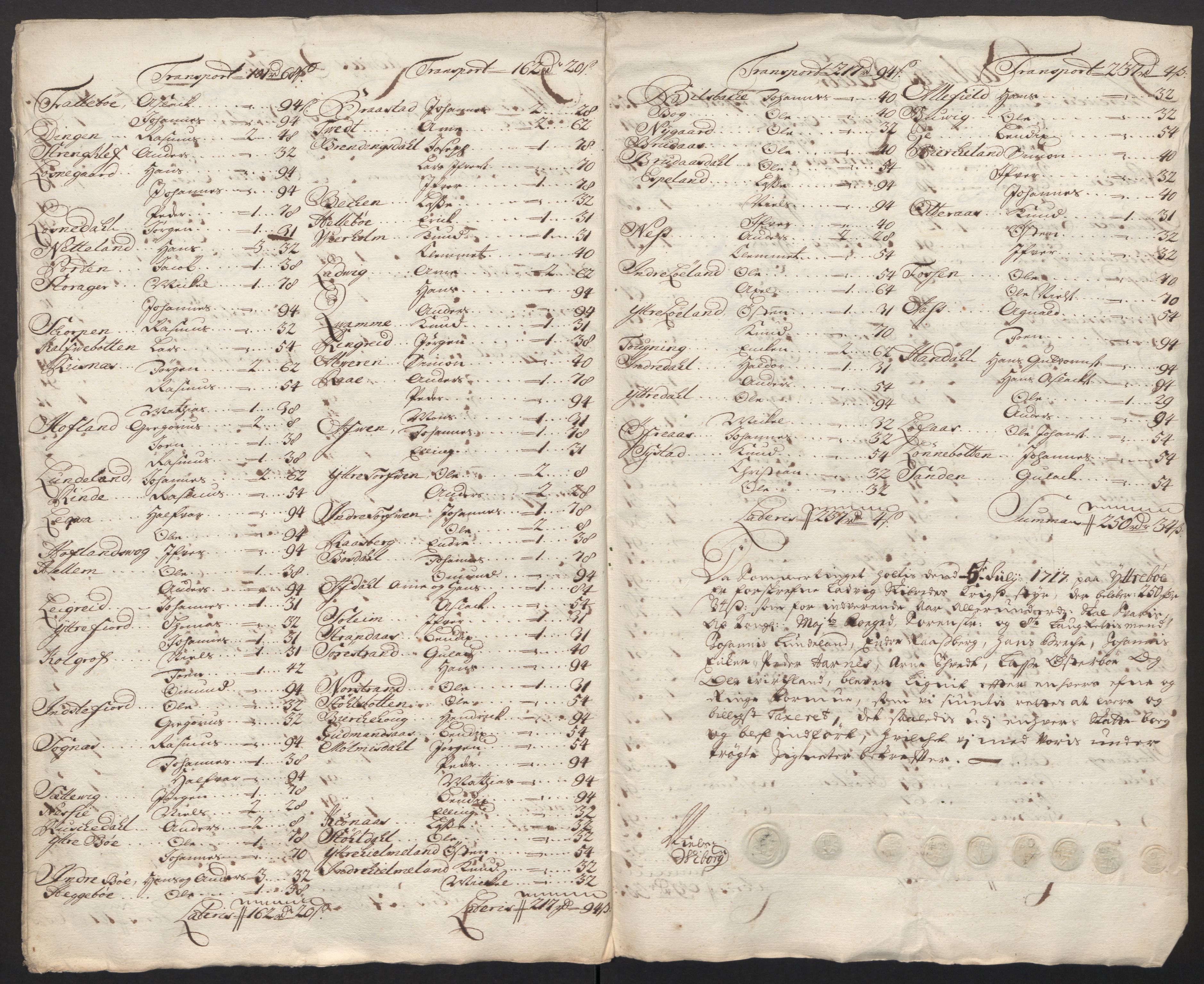 Rentekammeret inntil 1814, Reviderte regnskaper, Fogderegnskap, AV/RA-EA-4092/R52/L3321: Fogderegnskap Sogn, 1717-1718, p. 52