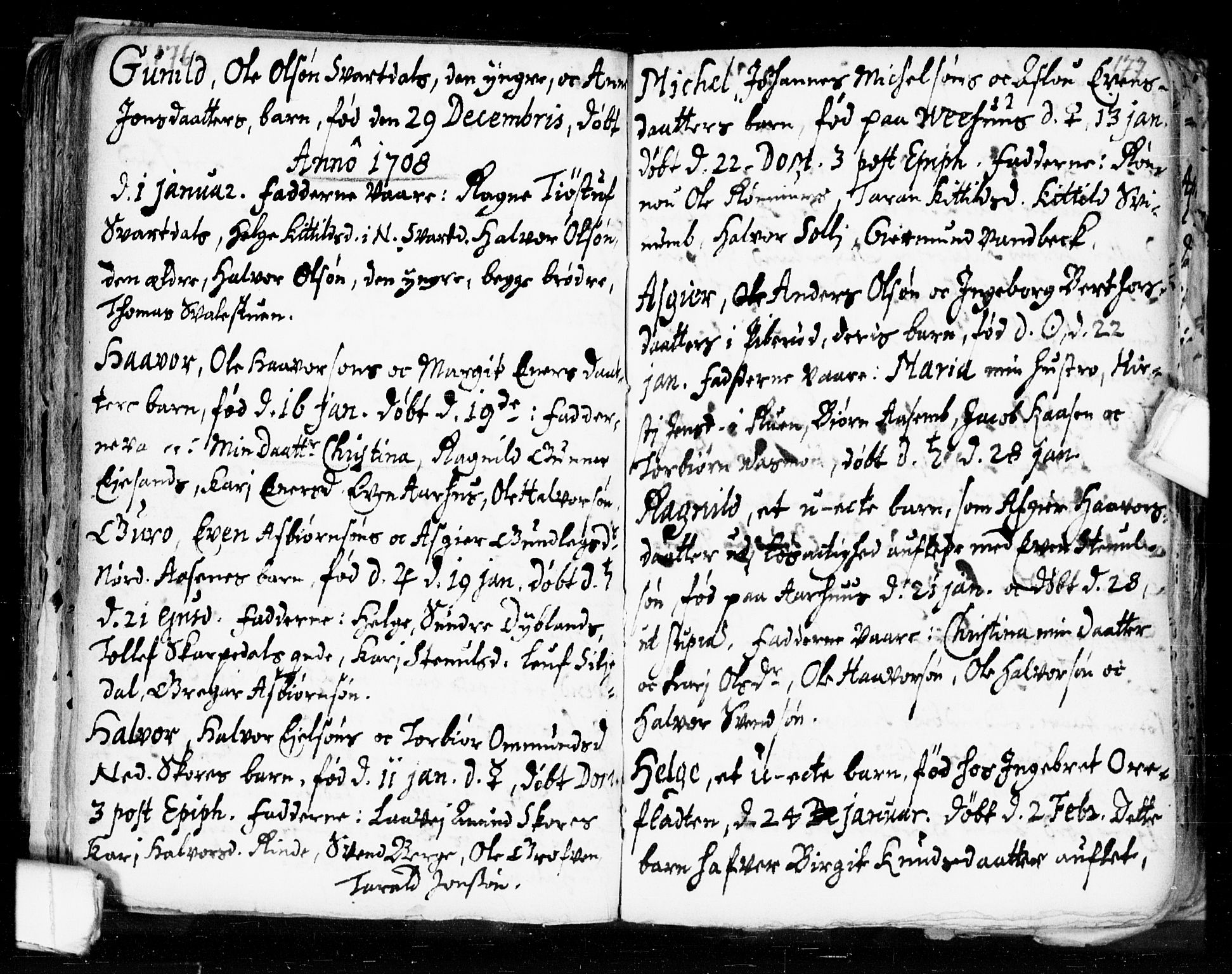 Seljord kirkebøker, SAKO/A-20/F/Fa/L0002: Parish register (official) no. I 2, 1689-1713, p. 176-177